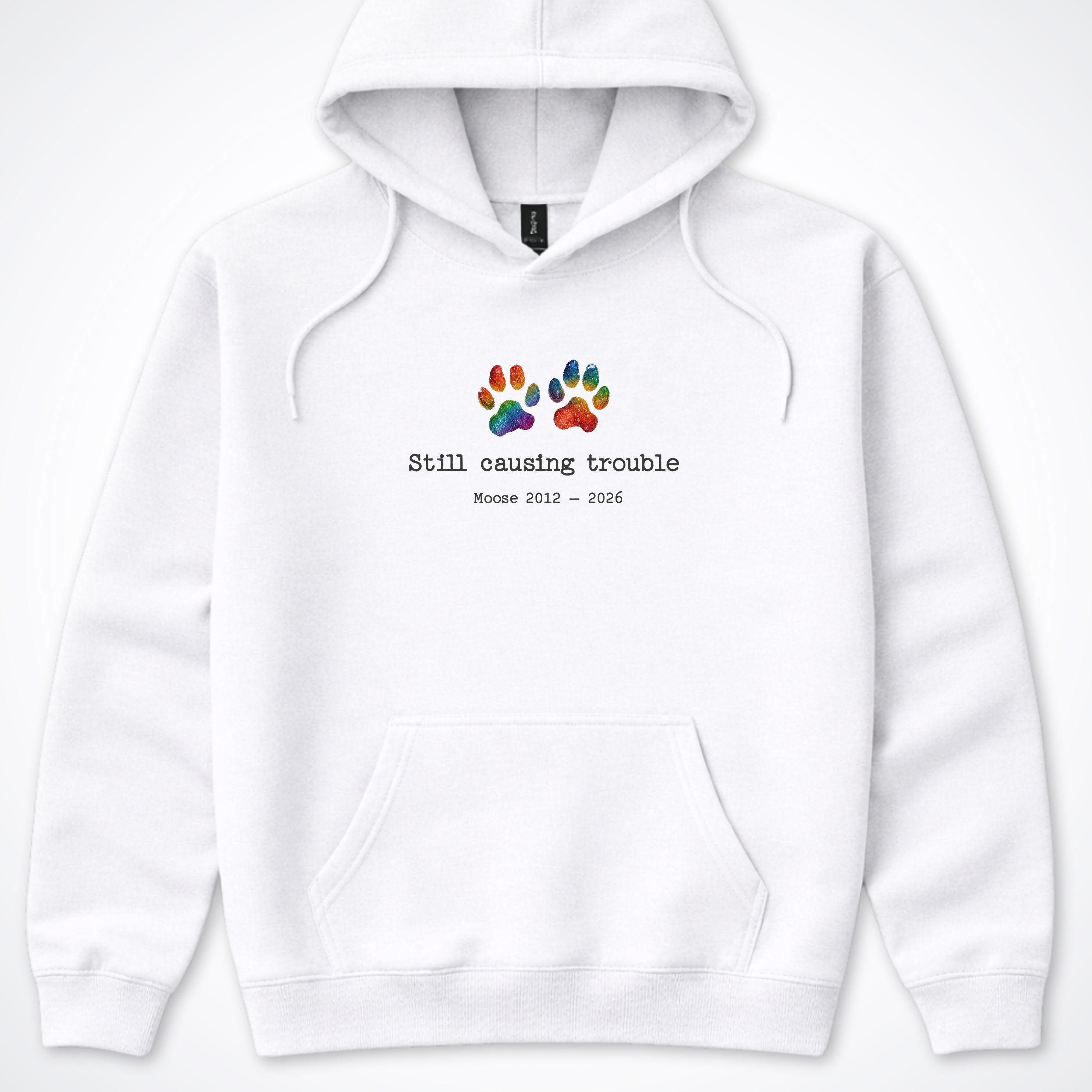 Still Causing Trouble - Personalized Memorial Hooded Sweatshirt