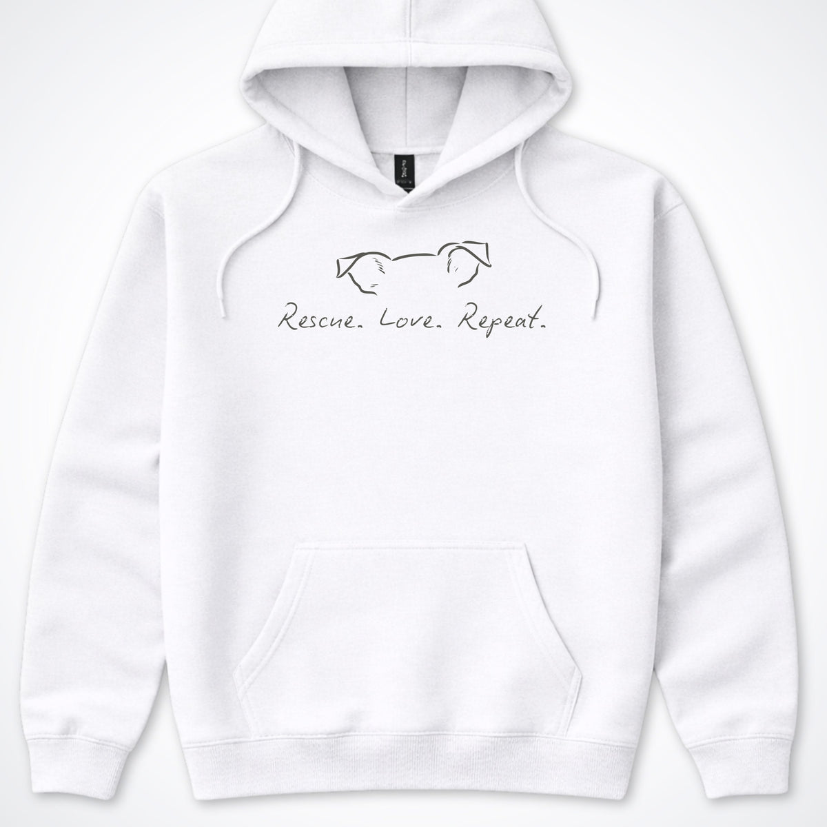 Rescue Love Repeat Hooded Sweatshirt