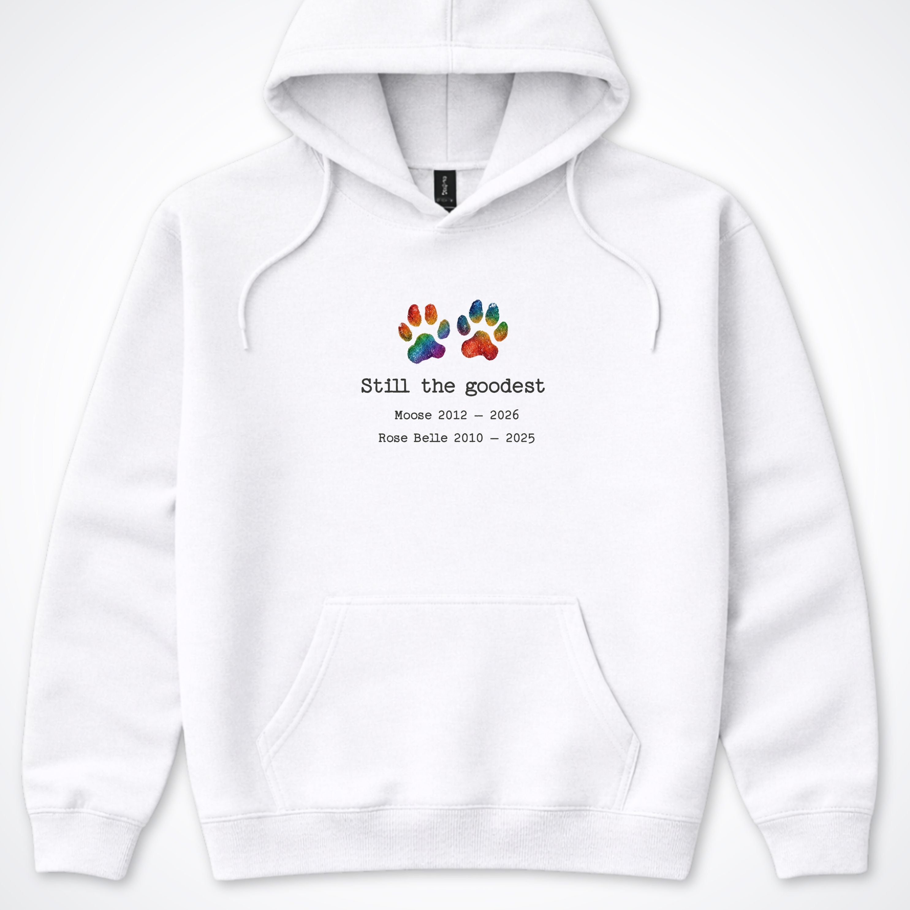 Still The Goodest 2 Dogs - Personalized Memorial Hooded Sweatshirt