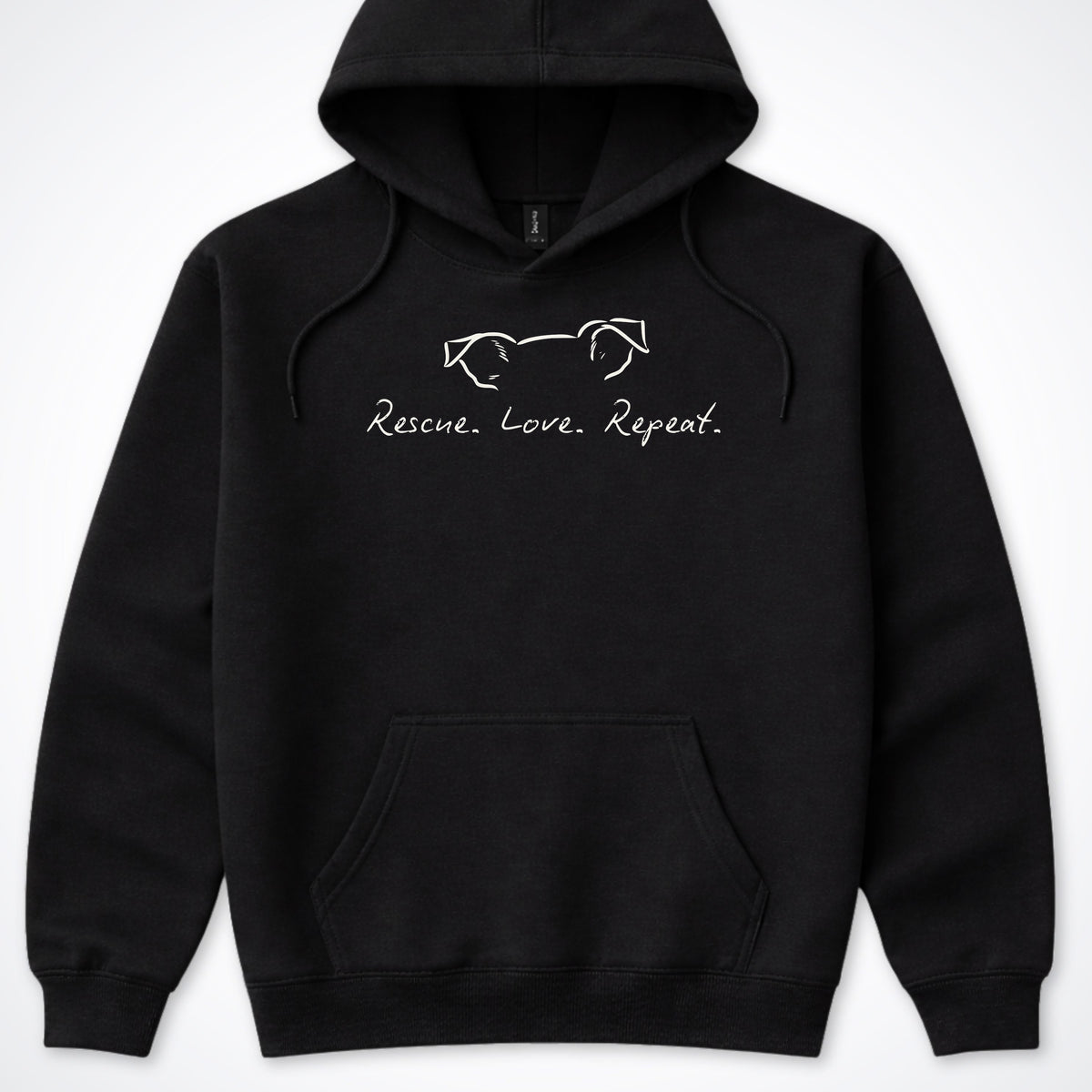 Rescue Love Repeat Hooded Sweatshirt