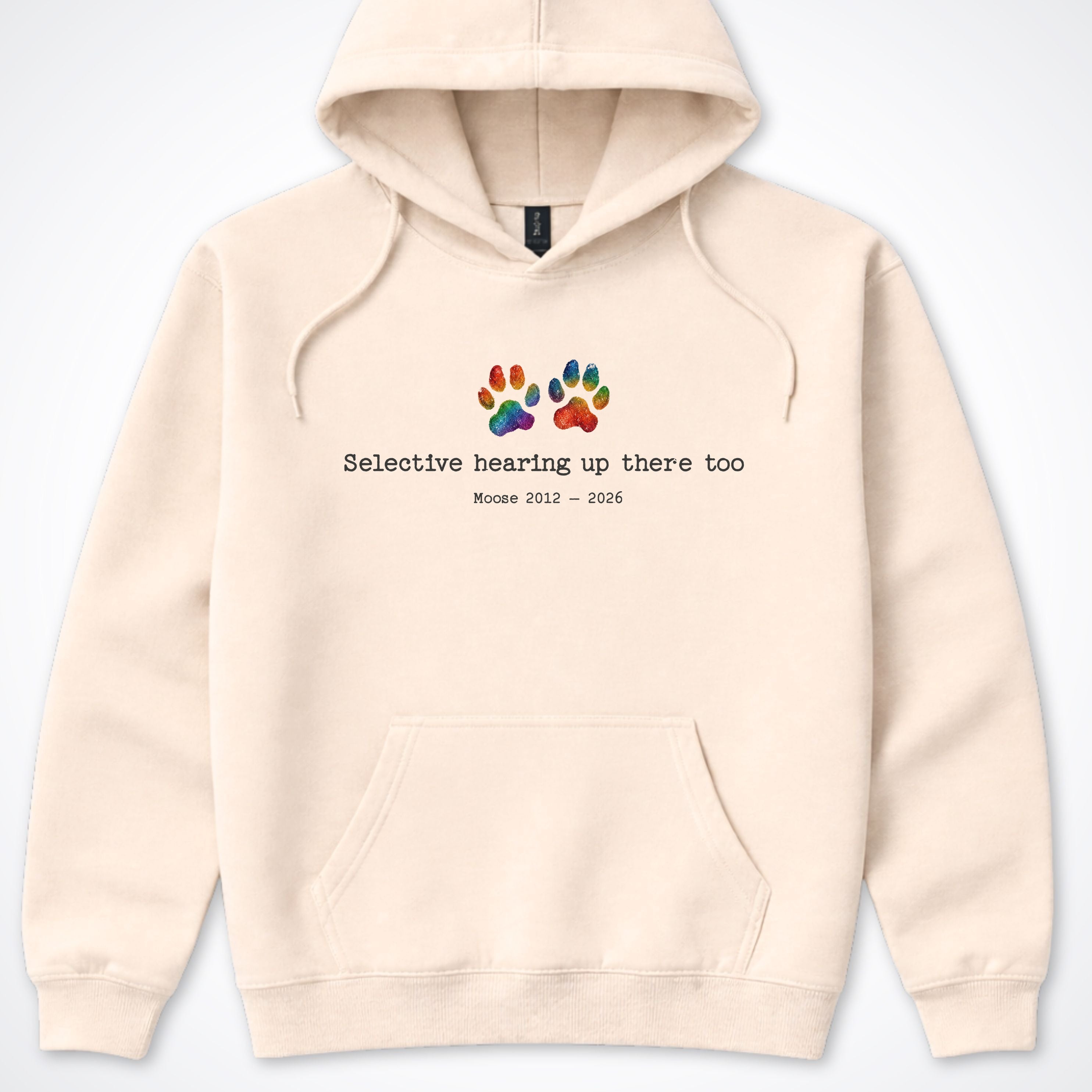 Selective Hearing Up There Too - Personalized Memorial Hooded Sweatshirt