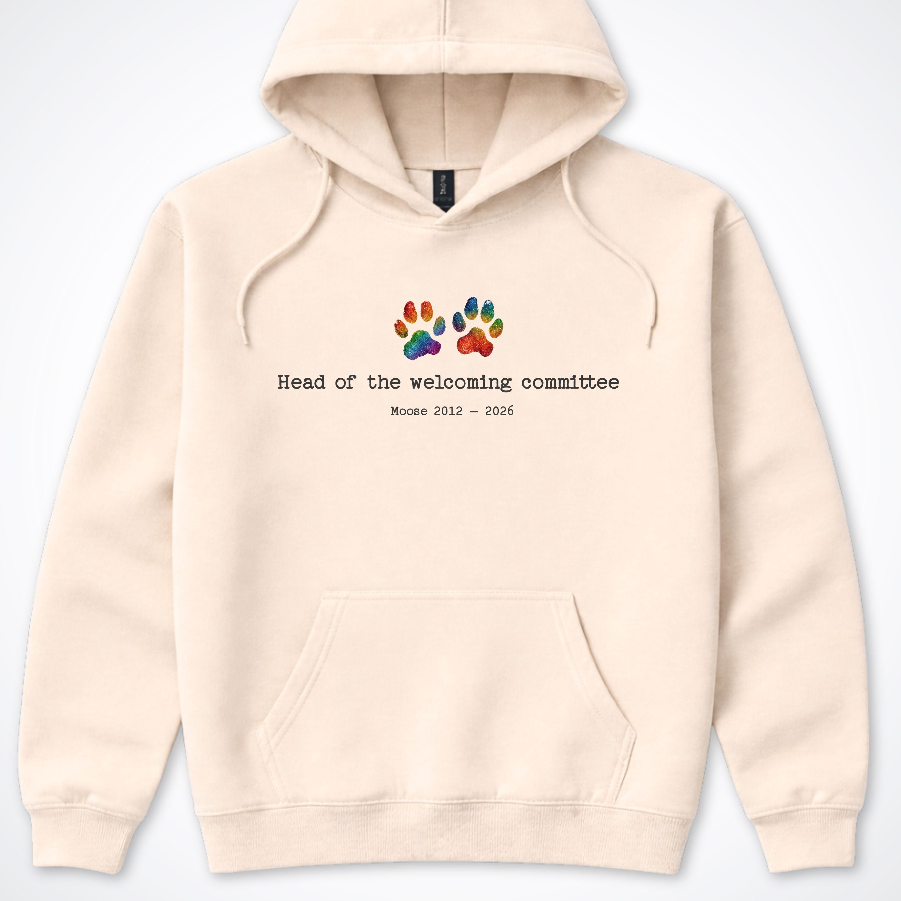 Head Of The Welcoming Committee - Personalized Memorial Hooded Sweatshirt