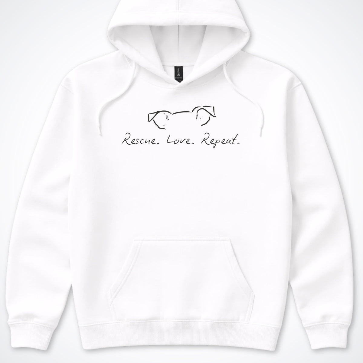Rescue Love Repeat Hooded Sweatshirt