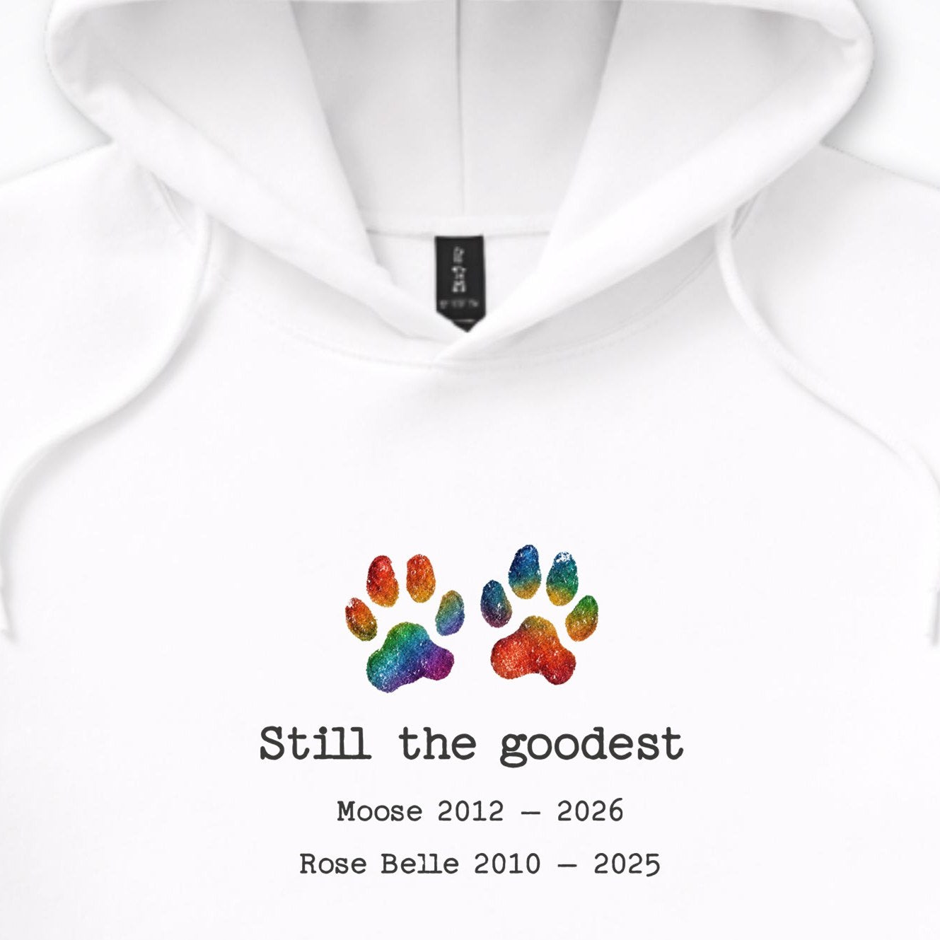 Still The Goodest 2 Dogs - Personalized Memorial Hooded Sweatshirt