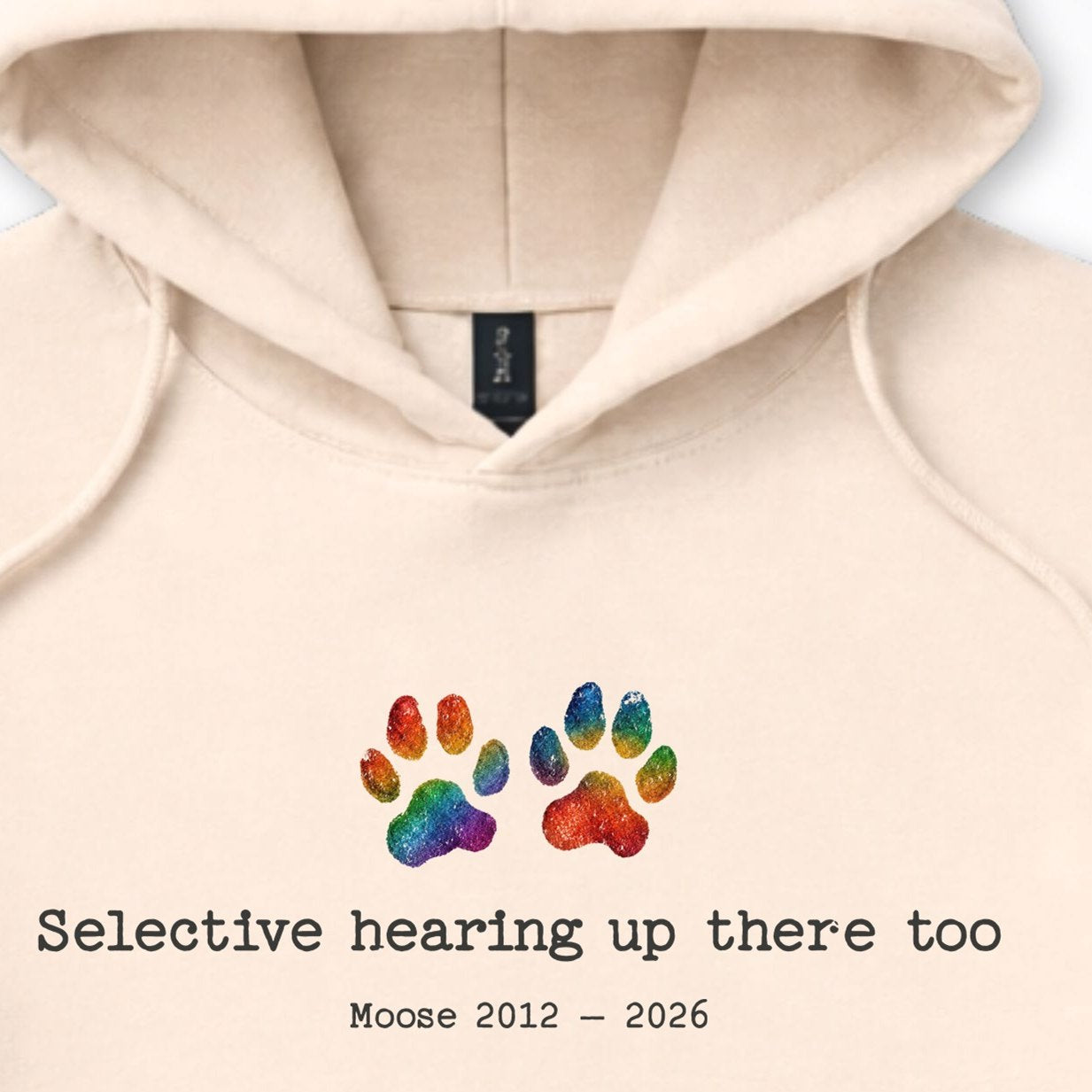 Selective Hearing Up There Too - Personalized Memorial Hooded Sweatshirt
