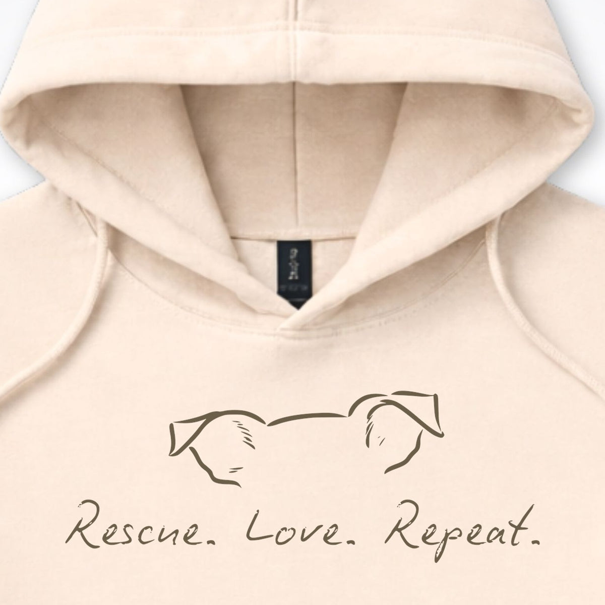 Rescue Love Repeat Hooded Sweatshirt