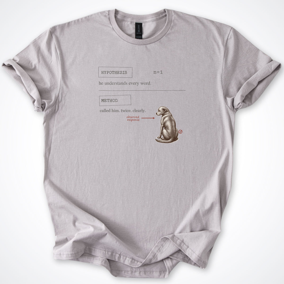 T-Shirt Ice Grey / S Hypothesis Classic T-Shirt ReallyintoDogs