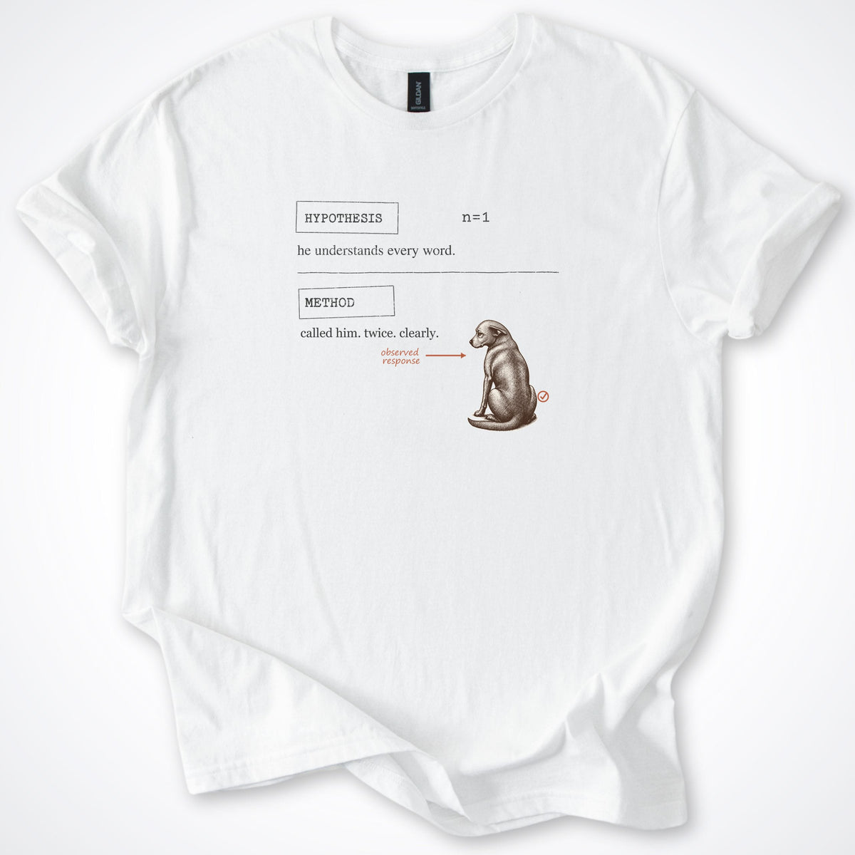 T-Shirt White / S Hypothesis Classic T-Shirt ReallyintoDogs