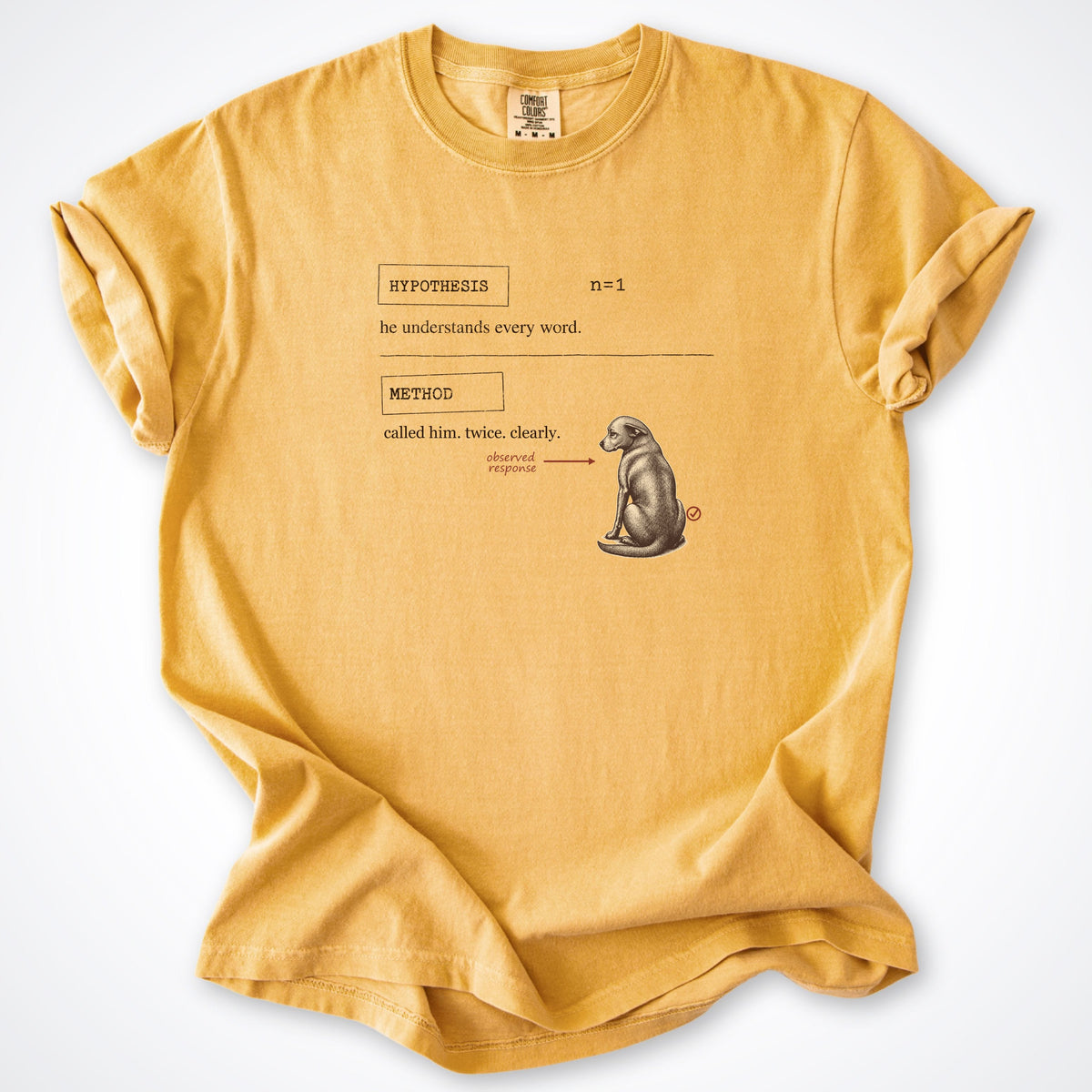 T-Shirt Mustard / S Hypothesis Premium T-Shirt ReallyintoDogs