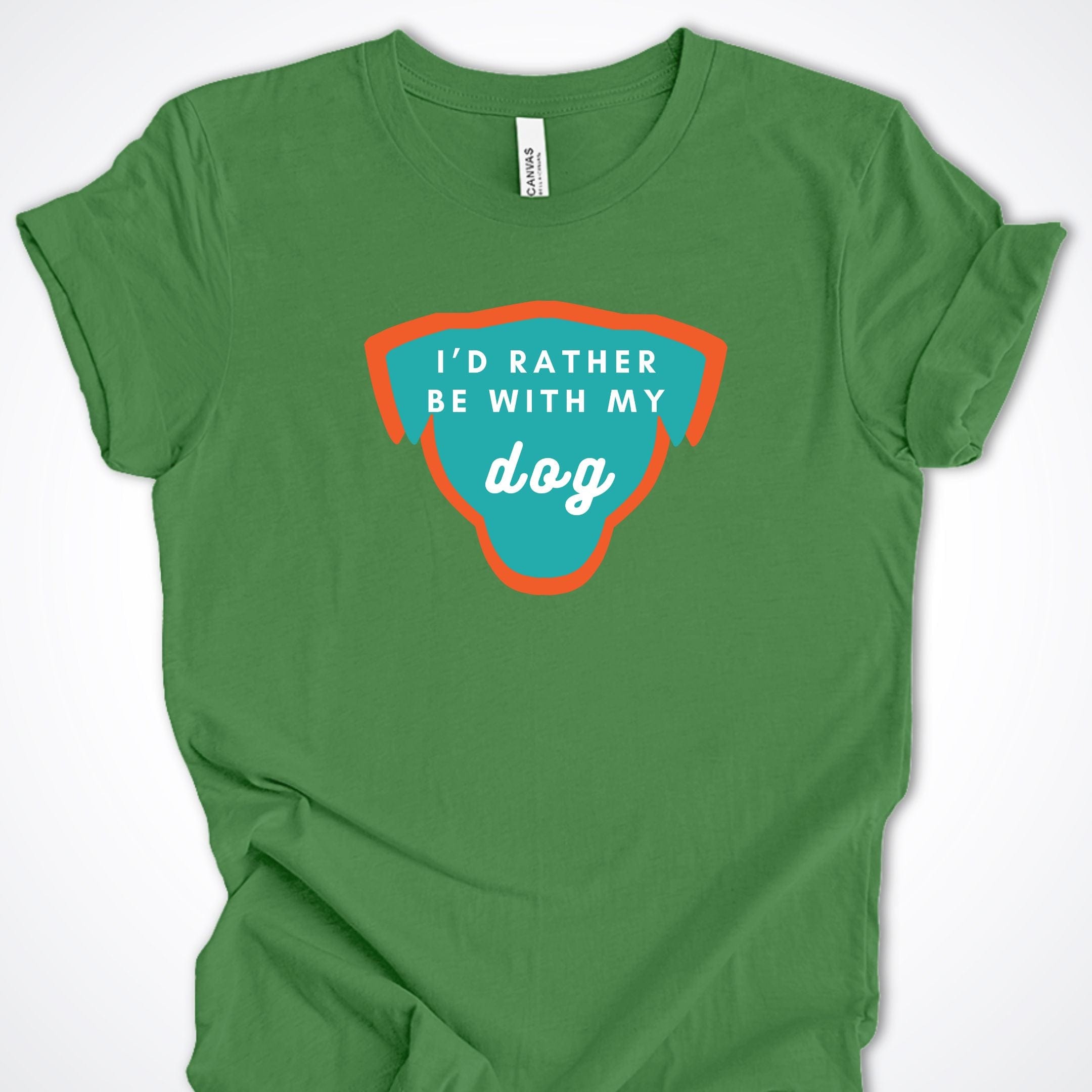 T-Shirt Leaf / S I'd Rather be with my Dog Premium Unisex T-Shirt ReallyintoDogs