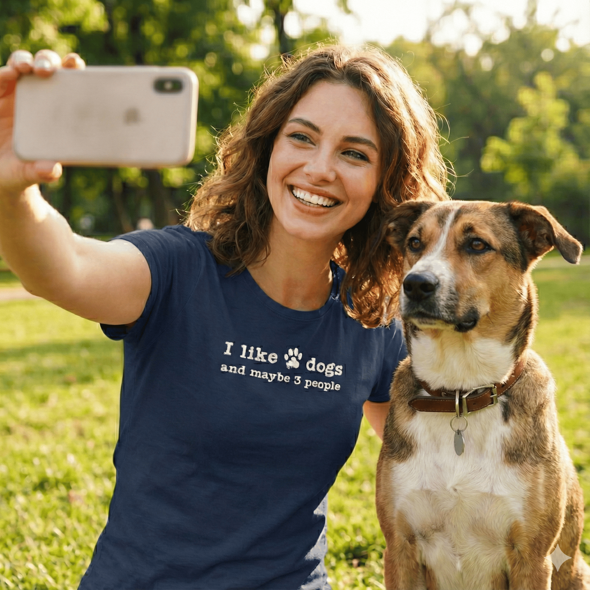 T-Shirt I Like Dogs and maybe 3 People T-Shirt ReallyintoDogs