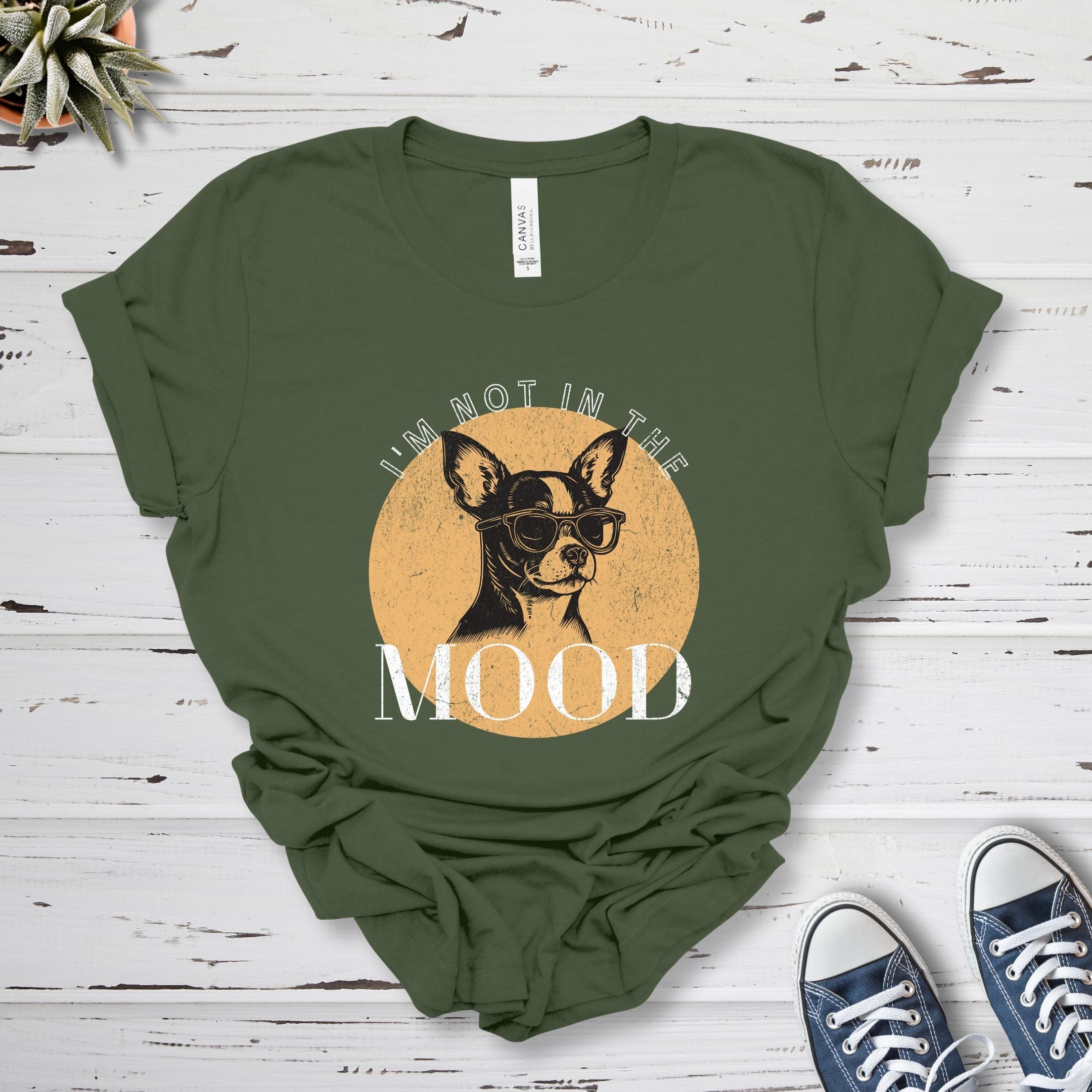 T-Shirt Military Green / S I'm Not In The Mood Premium Unisex T-Shirt --reallyintothat