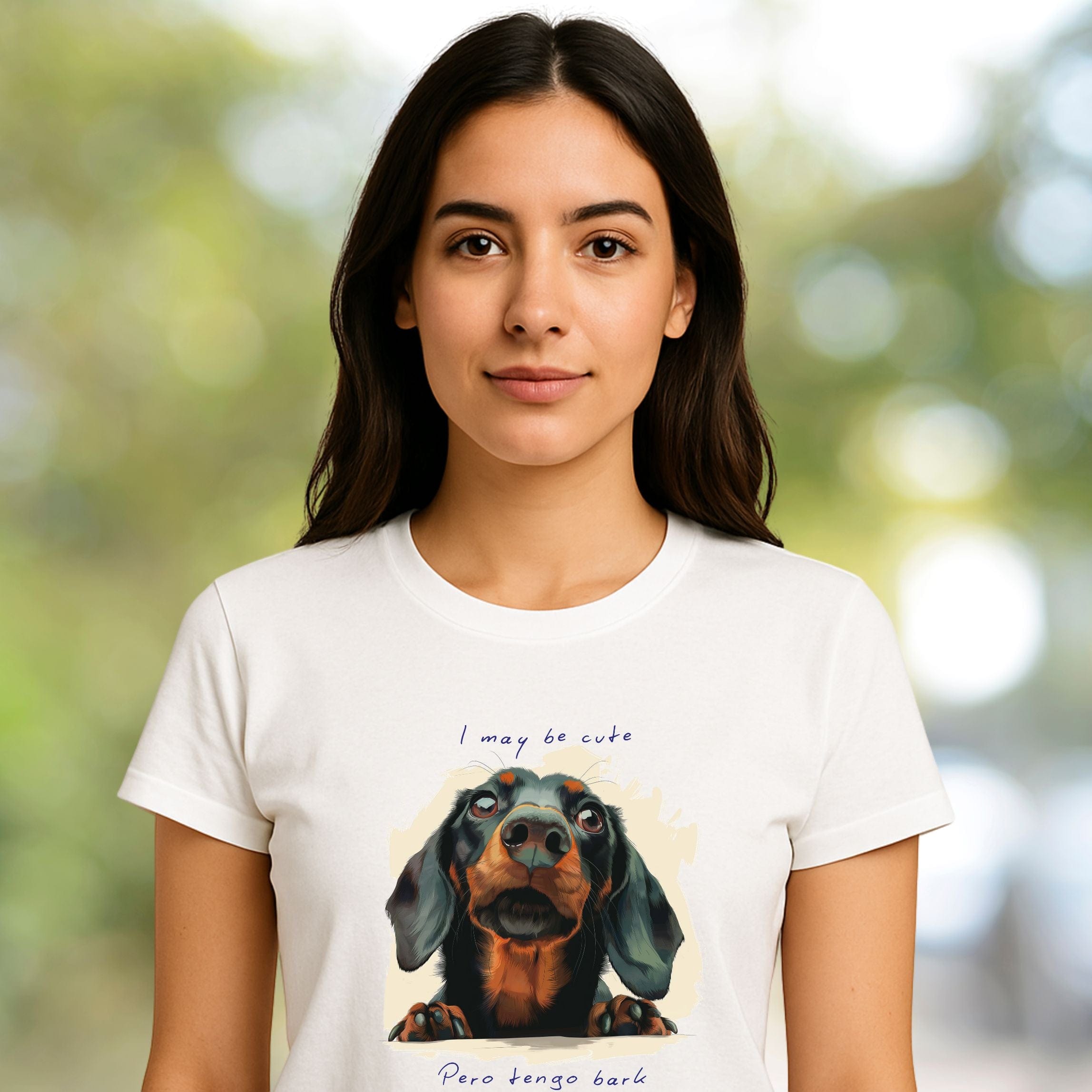 T-Shirt I May Be Cute Pero Tengo Bark T-Shirt ReallyintoDogs