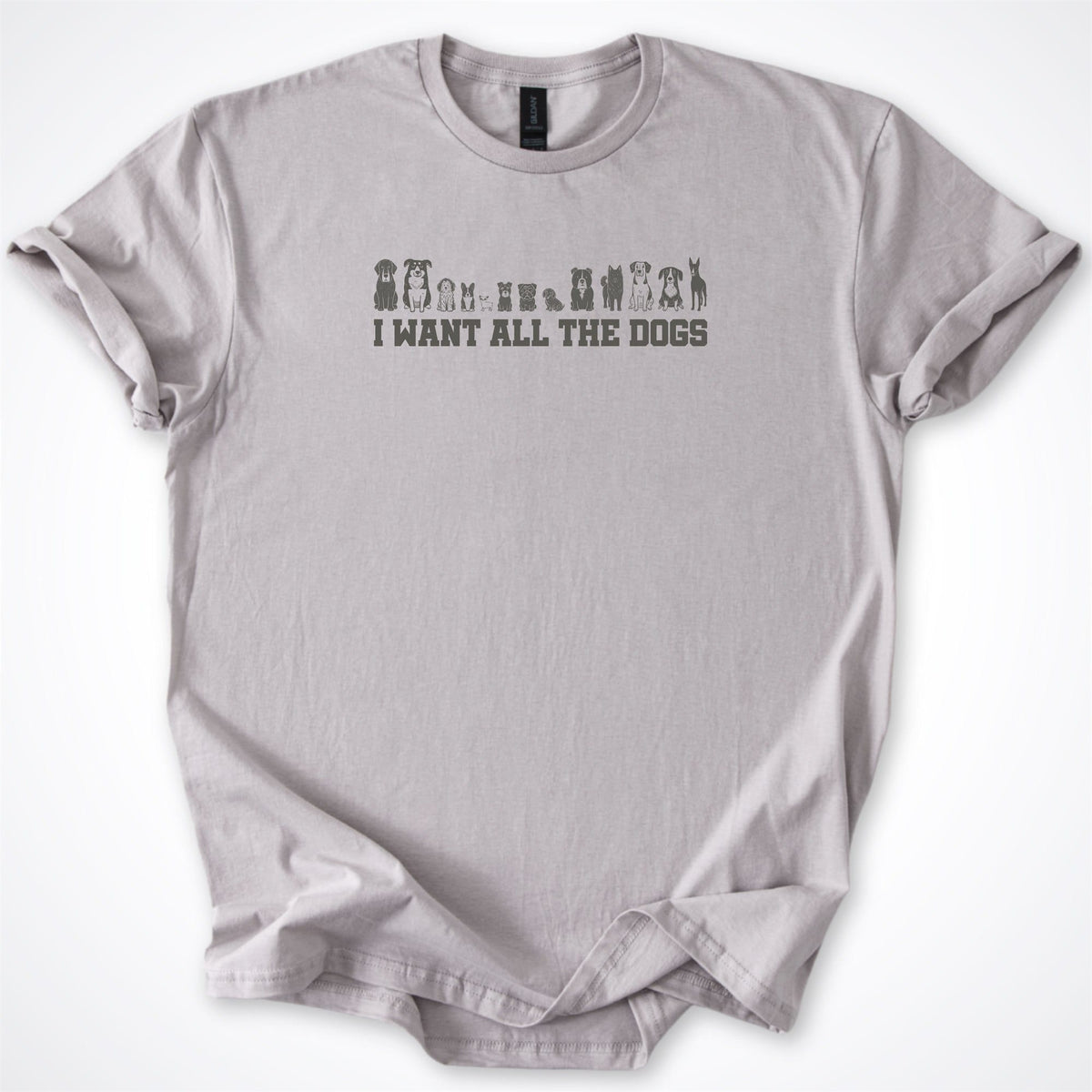 T-Shirt Ice Grey / S I Want All the Dogs Classic T-Shirt ReallyintoDogs