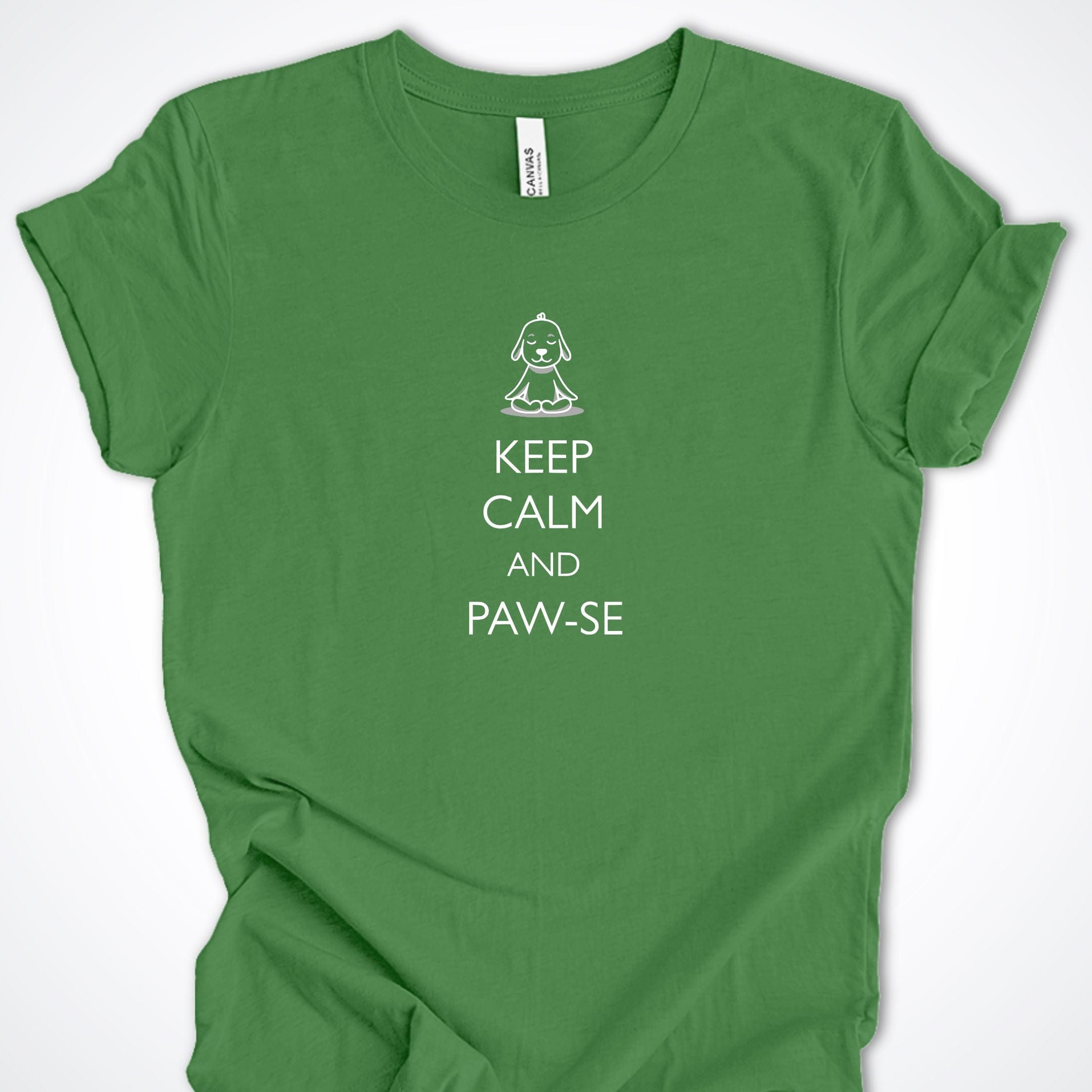 T-Shirt Leaf / S Keep Calm and Pawse Premium Unisex T-Shirt ReallyintoDogs