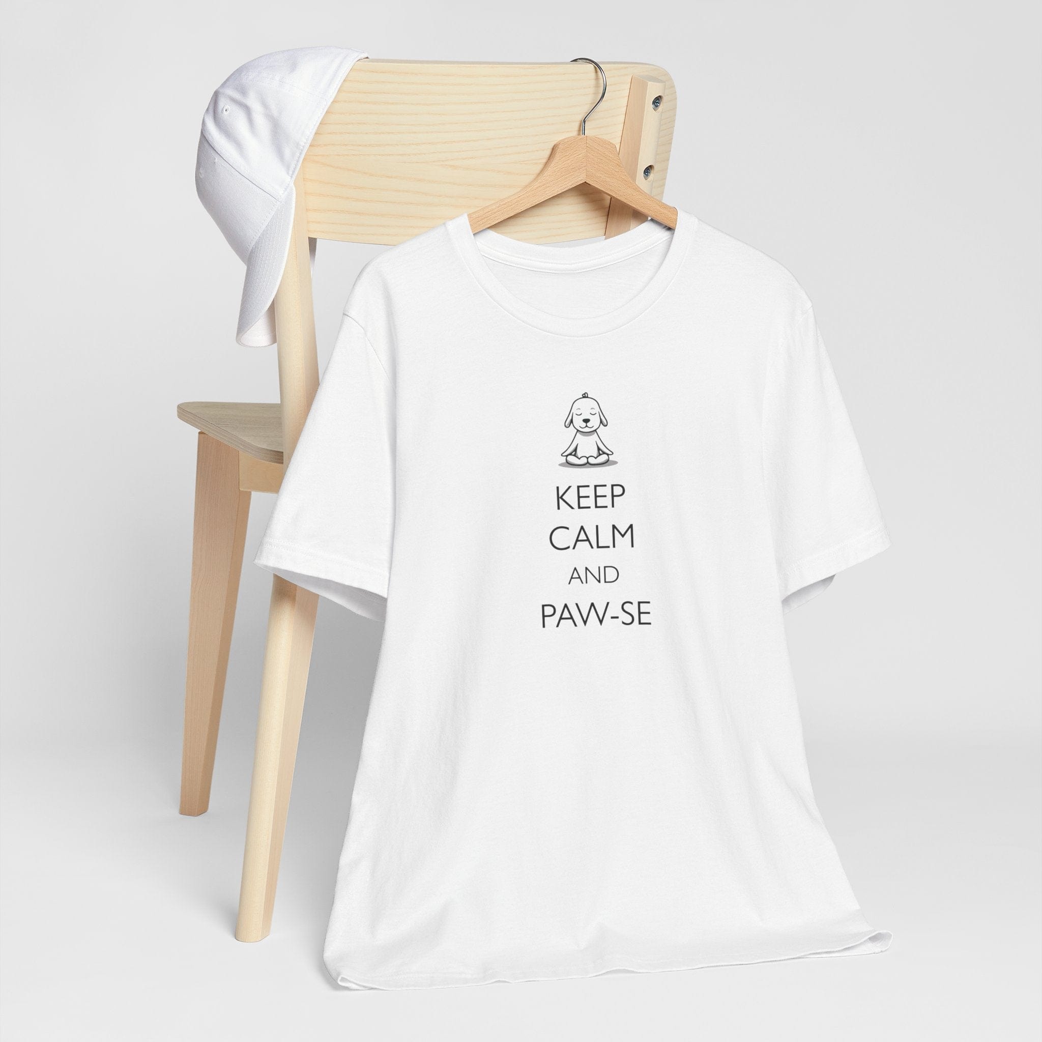 T-Shirt Keep Calm and Pawse Premium Unisex Tee - Fun Casual Wear for Dog Lovers --reallyintothat