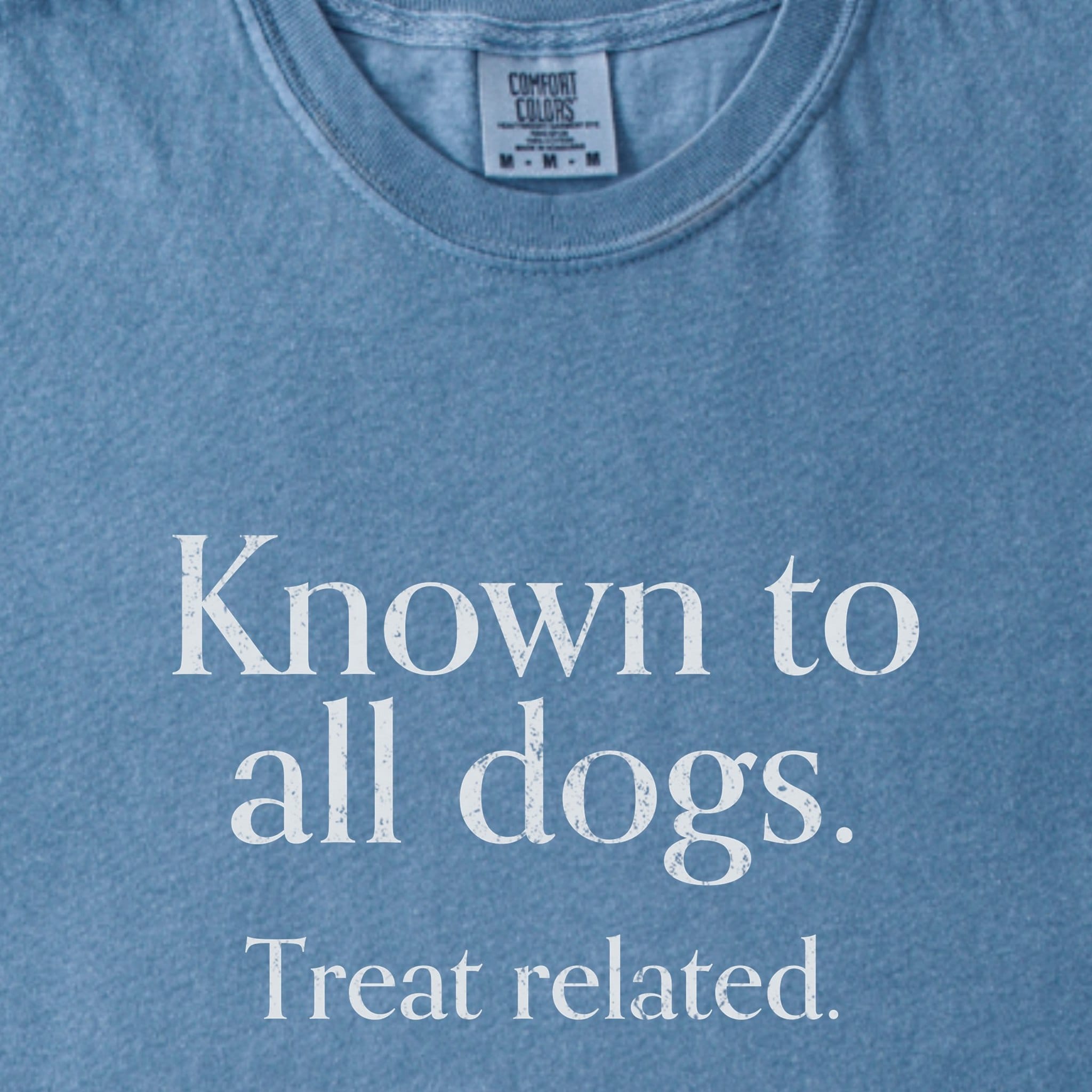 T-Shirt Known to All Dogs. Treat Related. Premium T-Shirt ReallyintoDogs