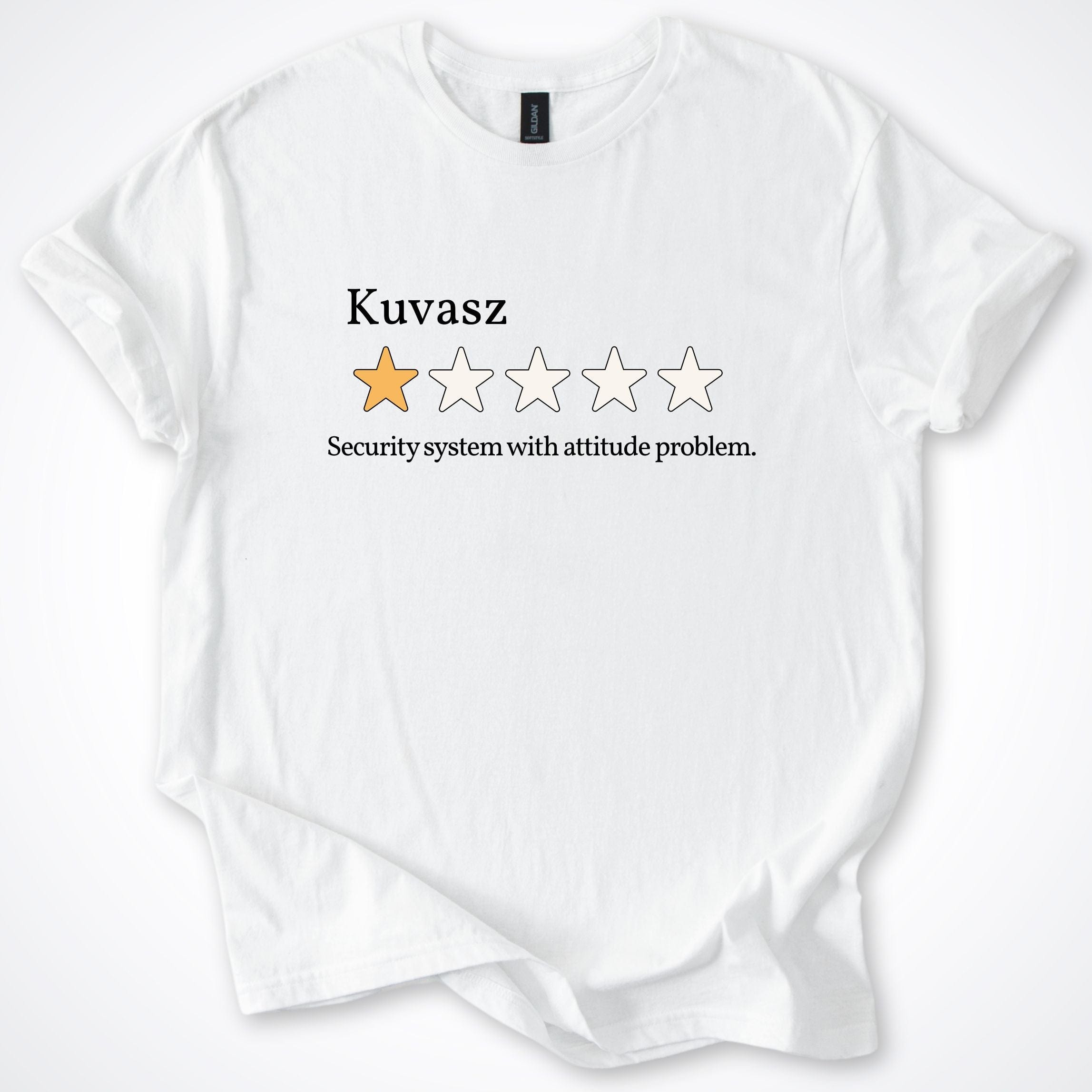 T-Shirt White / S Kuvasz One Star Review T-Shirt ReallyintoDogs