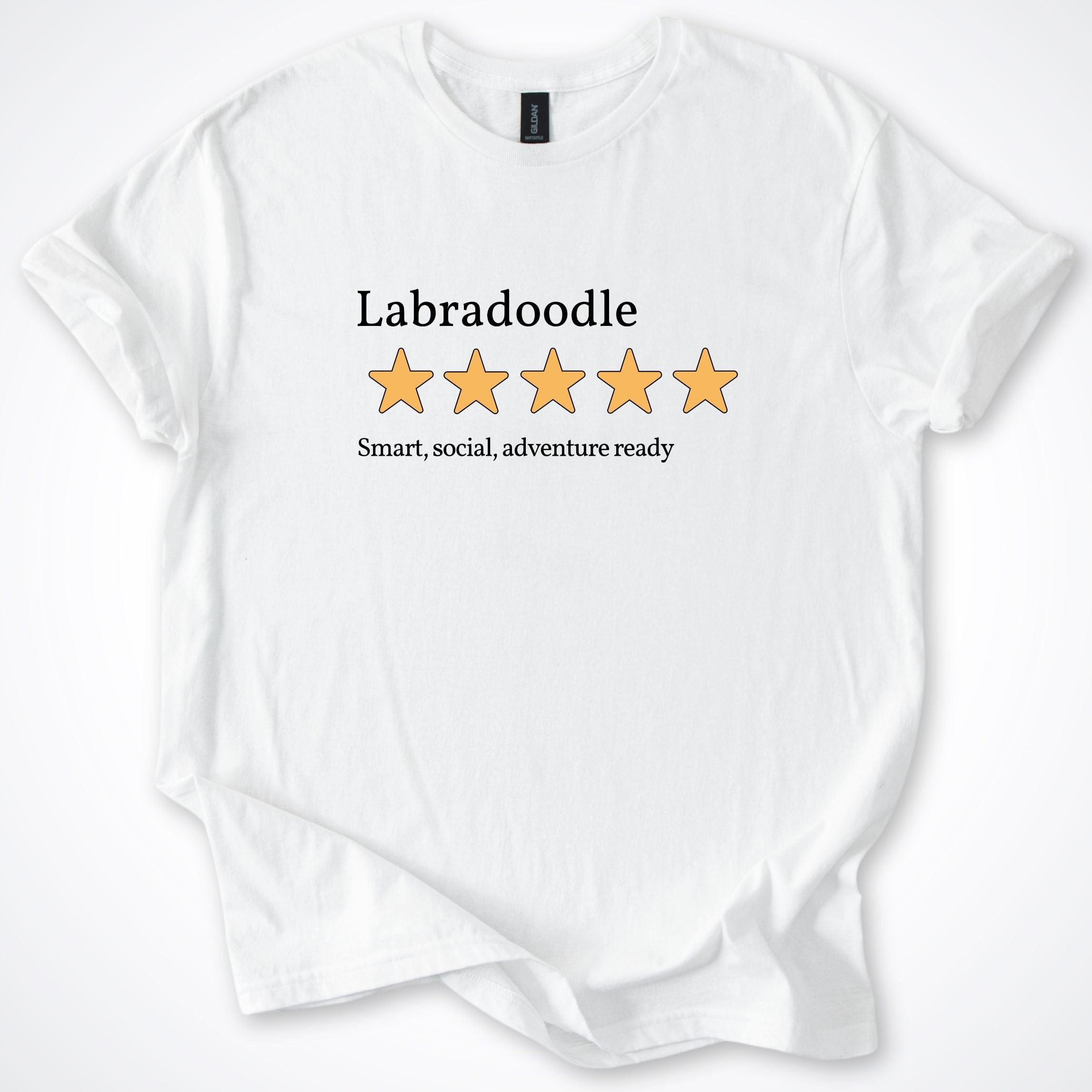 T-Shirt White / S Labradoodle Five Star Review 1.0 T-Shirt ReallyintoDogs