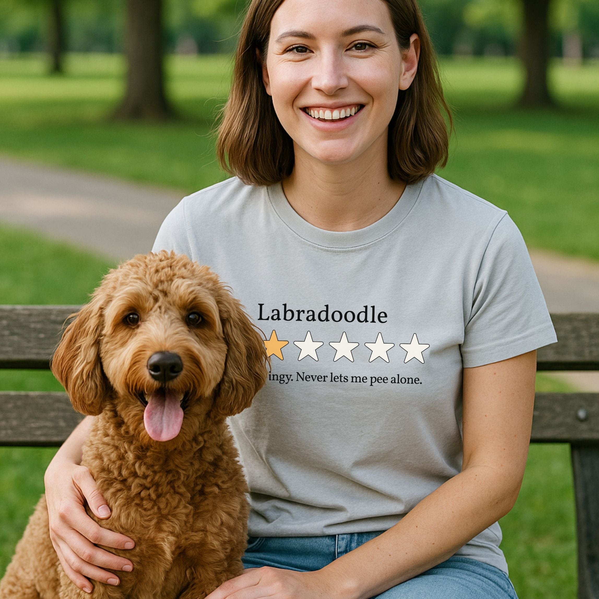 T-Shirt Labradoodle One Star Review T-Shirt ReallyintoDogs