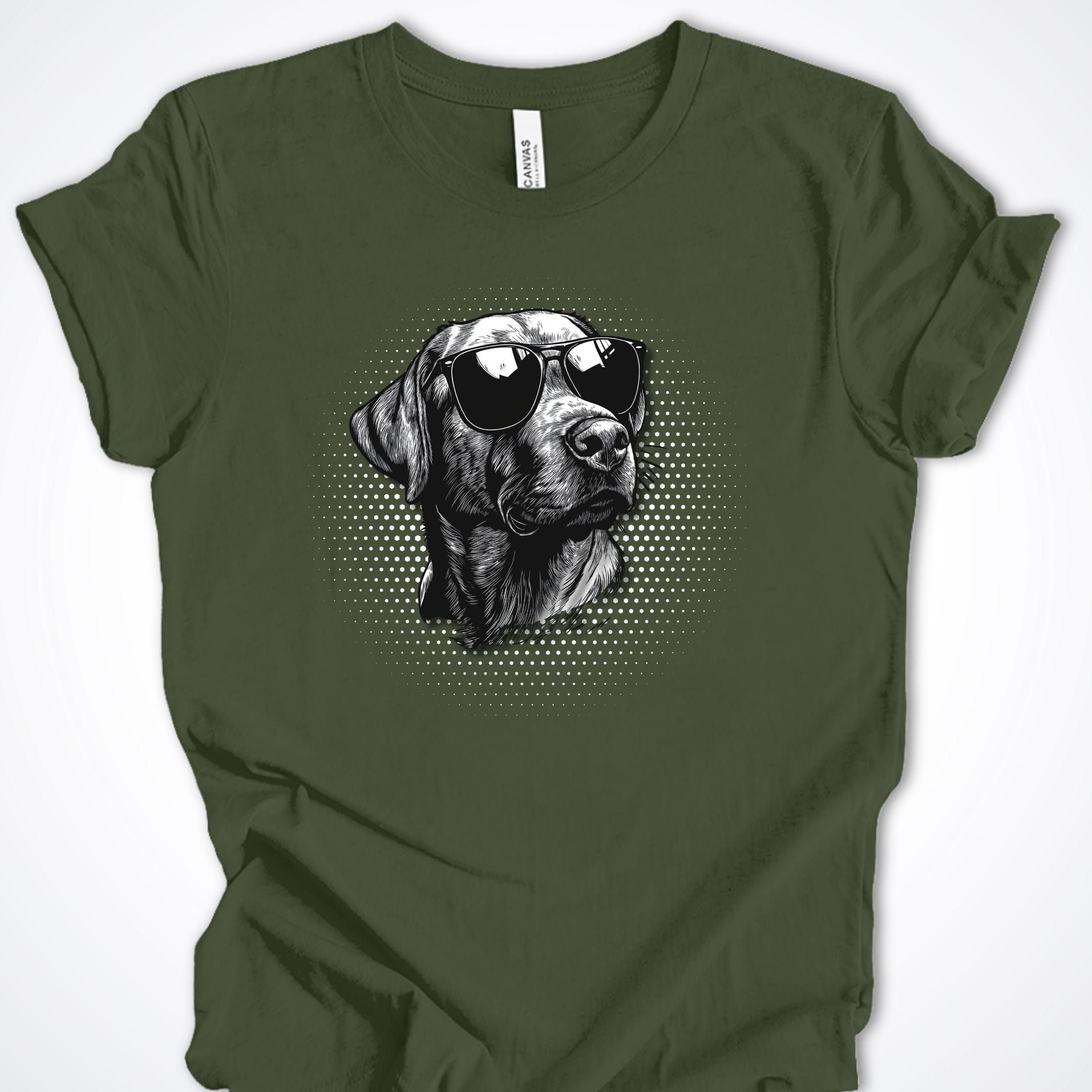 T-Shirt Military Green / S Labrador Top Dog Premium Unisex T-Shirt ReallyintoDogs