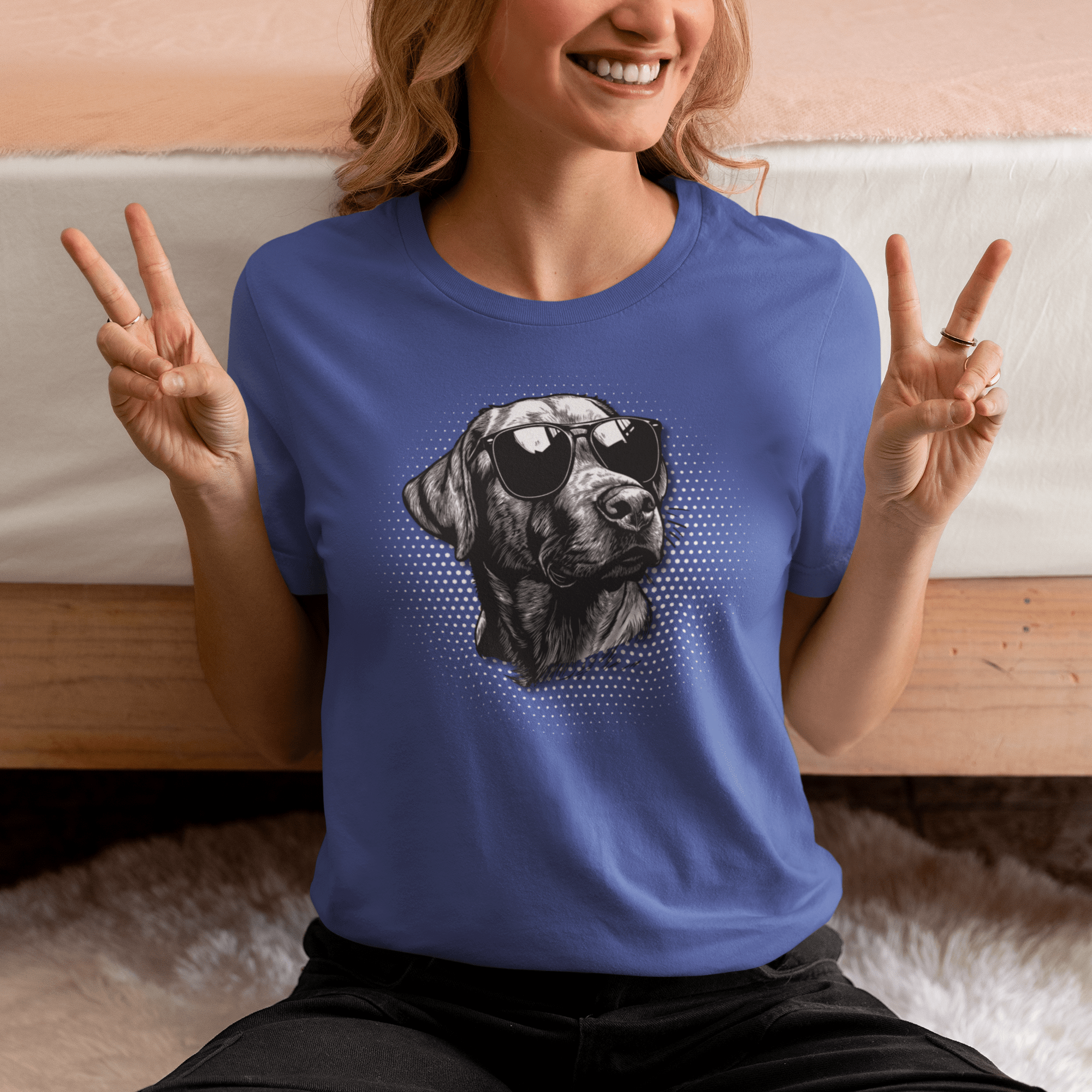 T-Shirt Labrador Top Dog Premium Unisex T-Shirt ReallyintoDogs