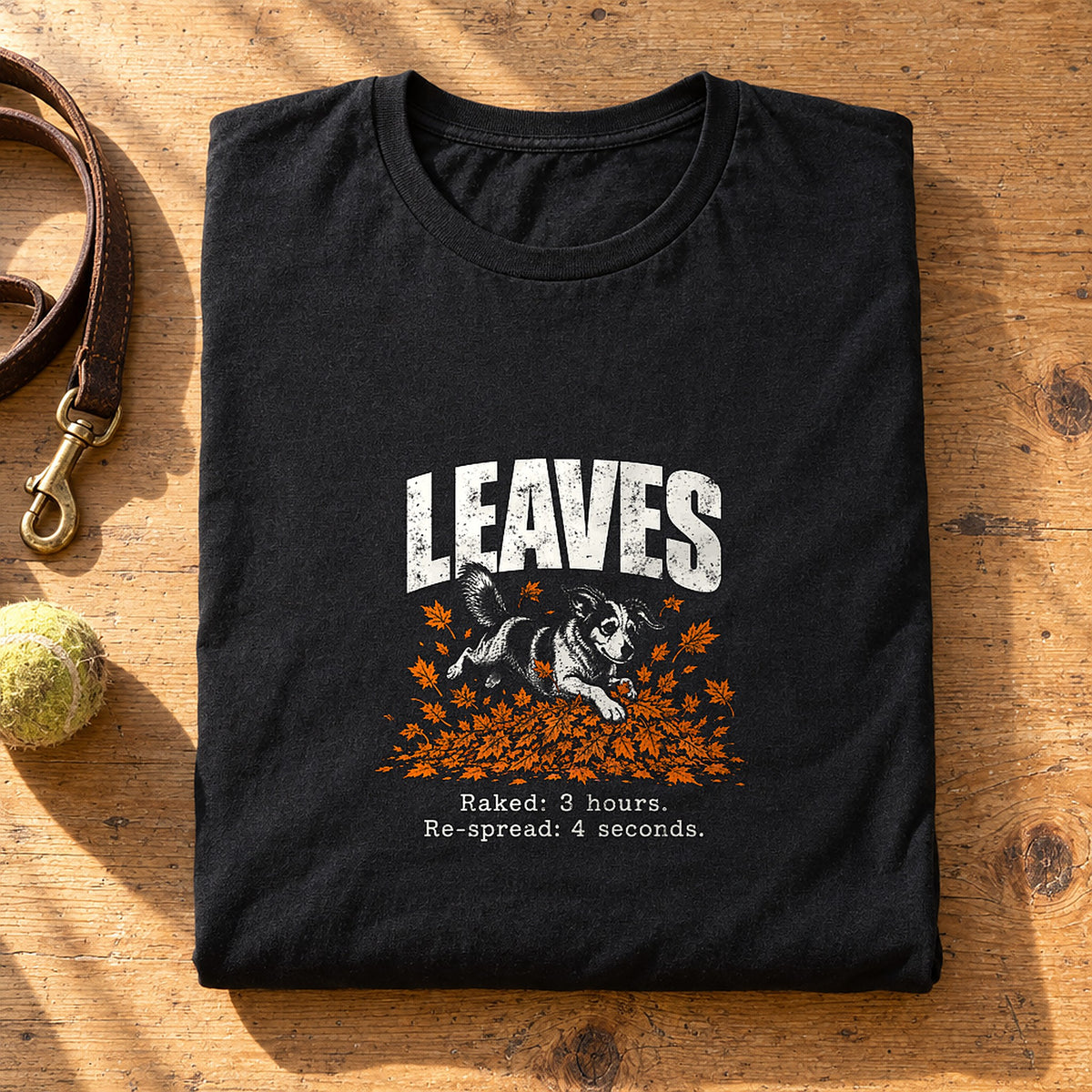 Leaves Black folded