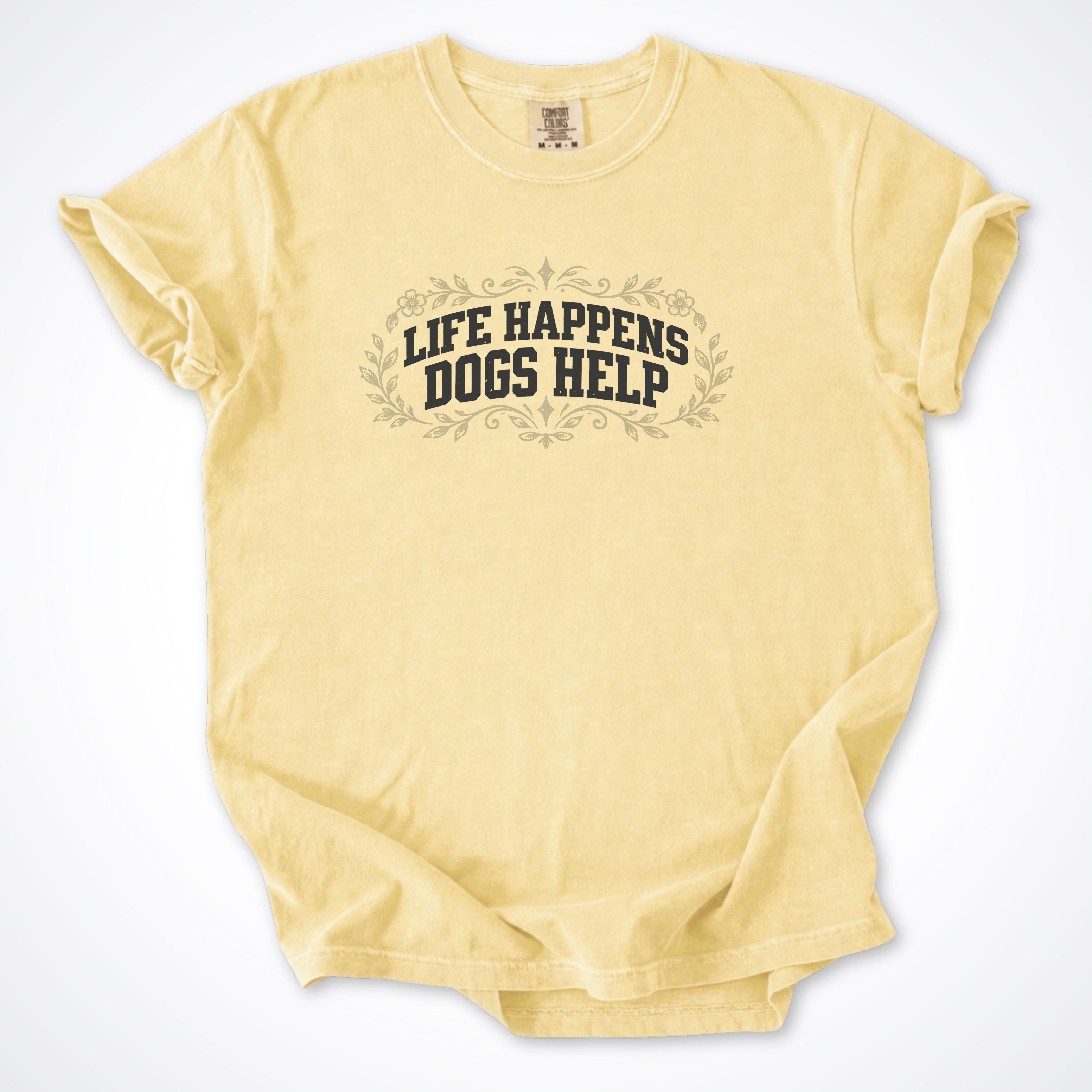 Life Happens Dogs Help Botanical Premium T-Shirt