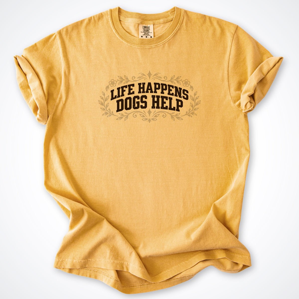 Life Happens Dogs Help Botanical Premium T-Shirt