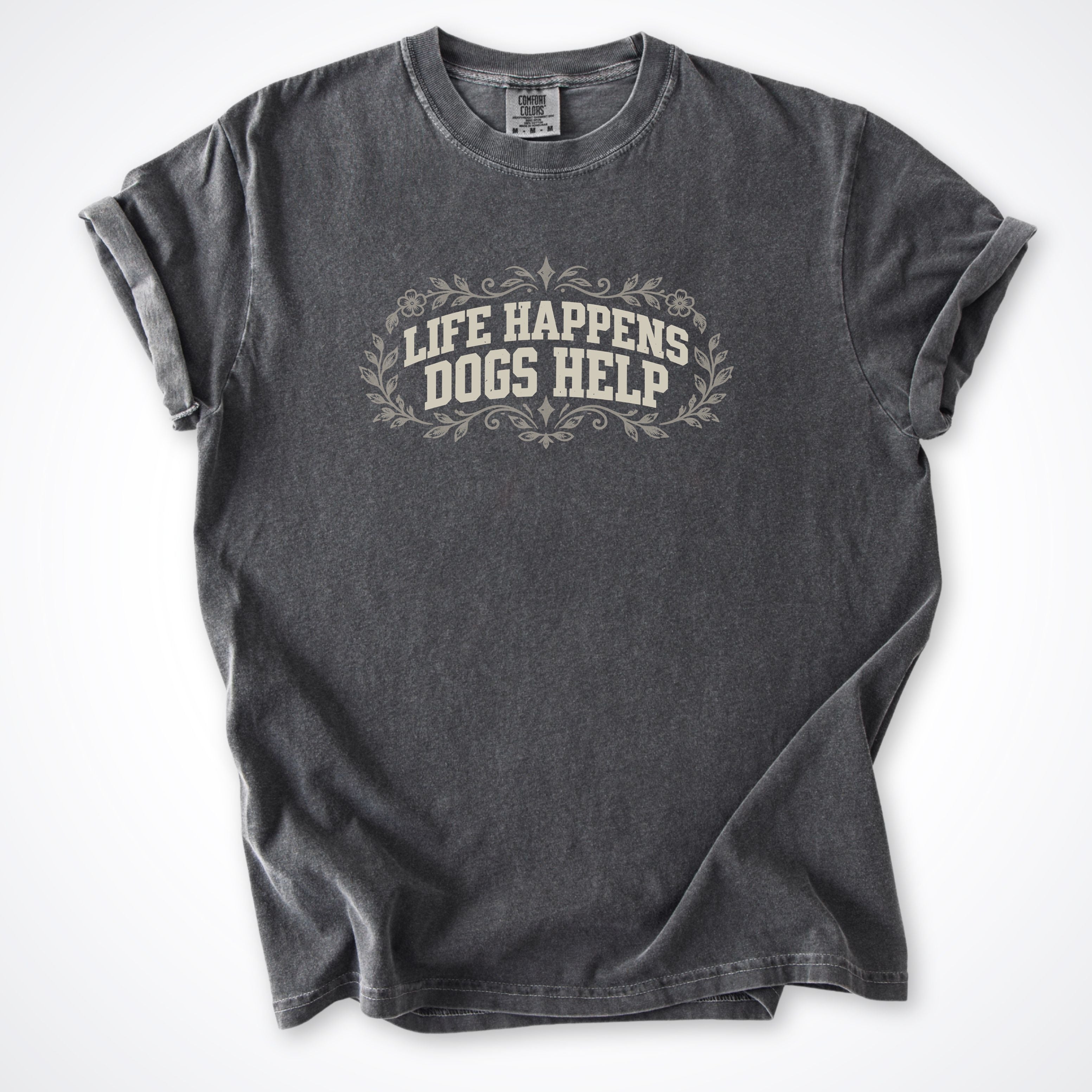 Life Happens Dogs Help Botanical Premium T-Shirt