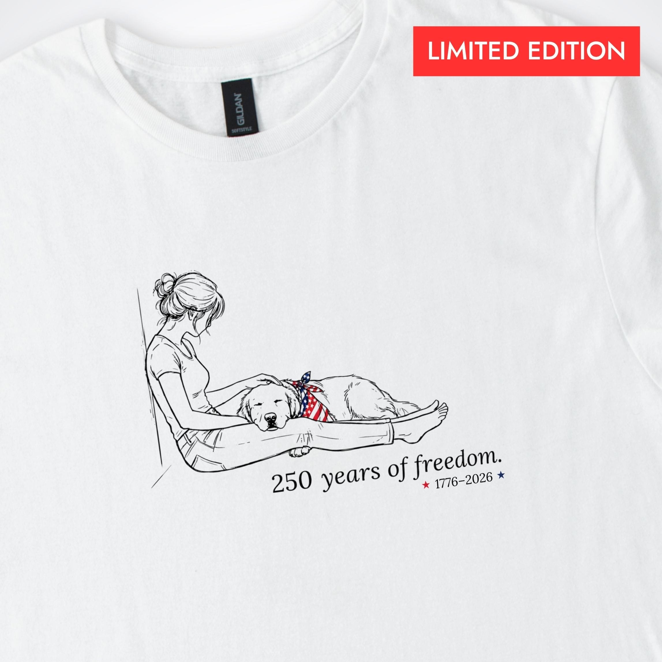 T-Shirt Limited Edition | This Is Enough - 250 Years of Freedom Comfort Colors T-Shirt ReallyintoDogs