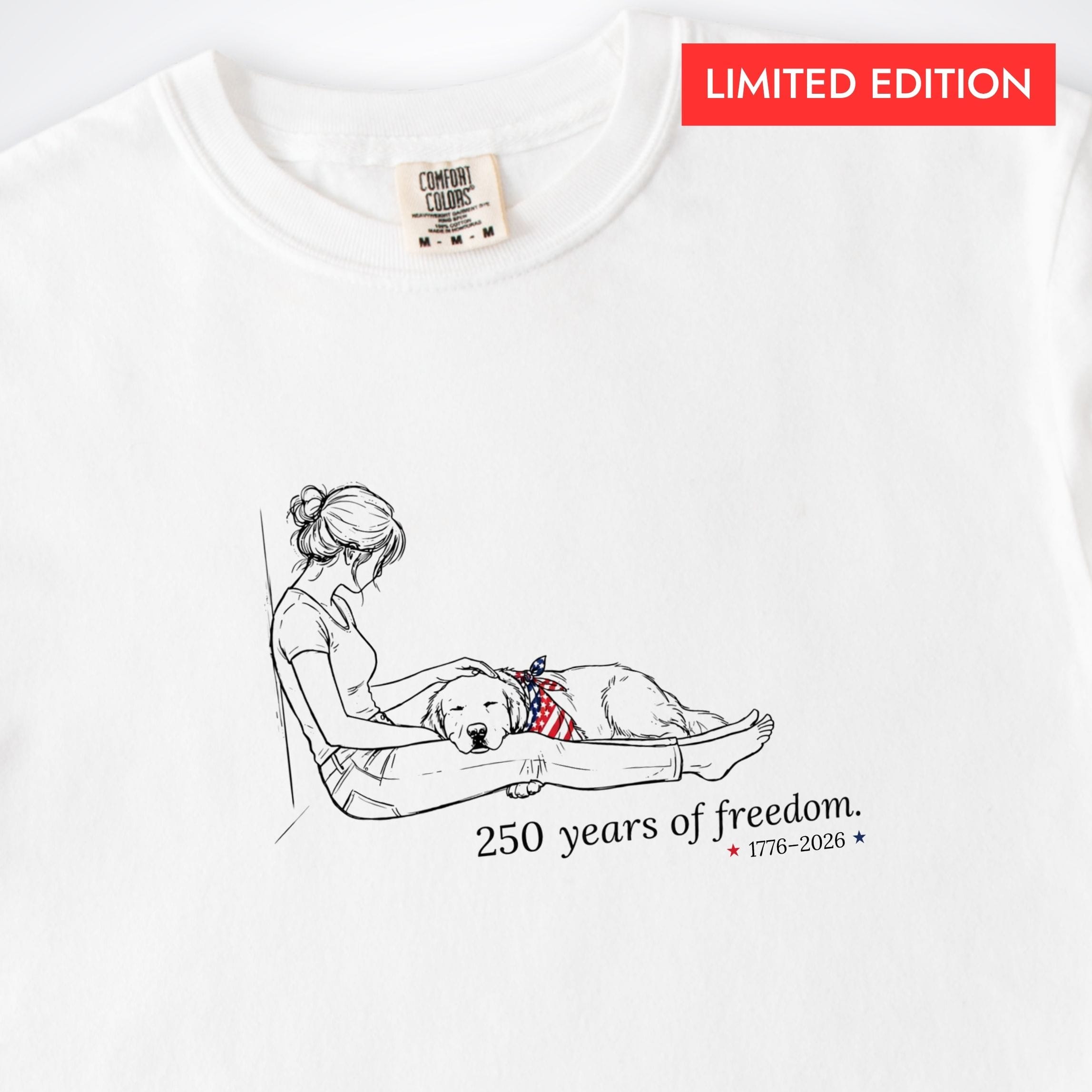 T-Shirt Limited Edition | This Is Enough - 250 Years of Freedom T-Shirt ReallyintoDogs