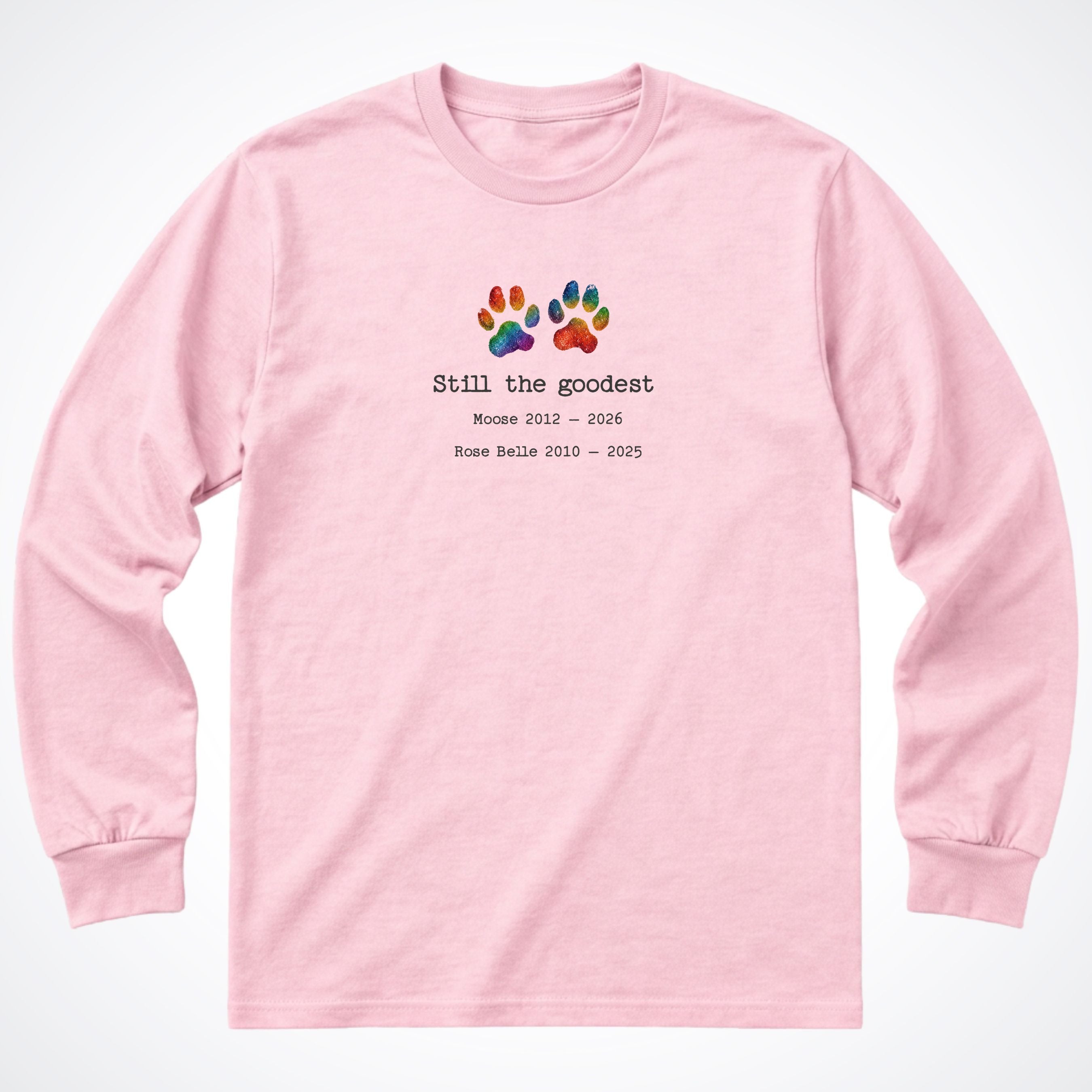 Still The Goodest 2 Dogs - Personalized Memorial Long Sleeve Shirt