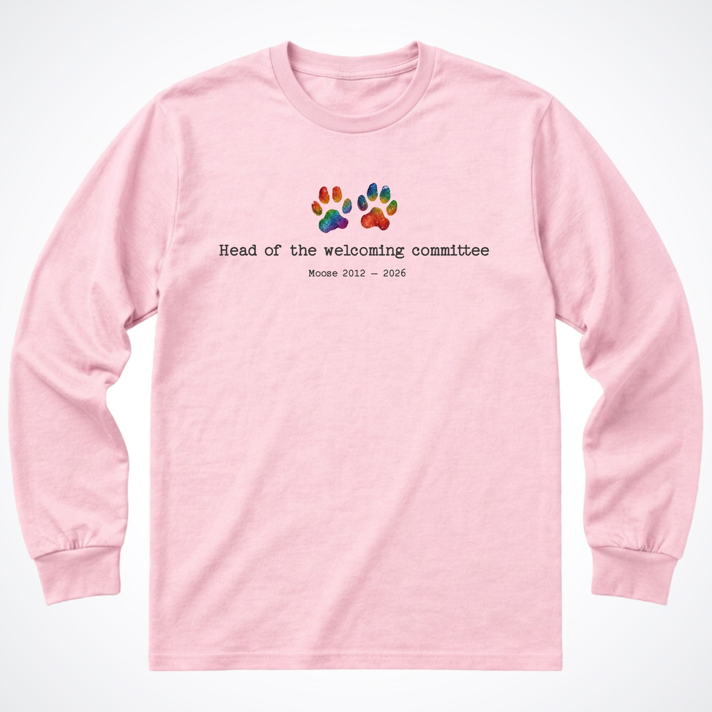 Head Of The Welcoming Committee - Personalized Memorial Long Sleeve Shirt