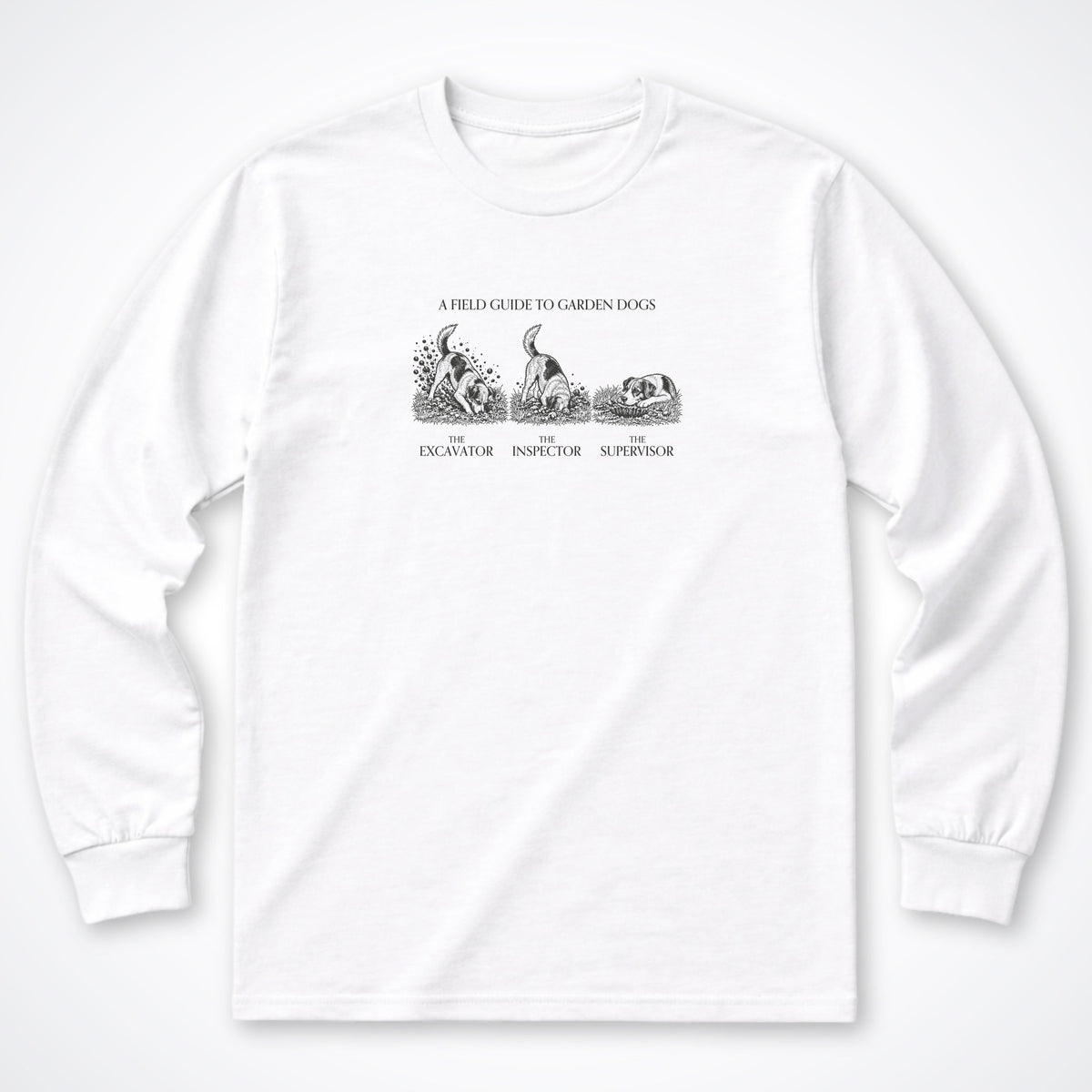 A Field Guide To Garden Dogs Long Sleeve Shirt