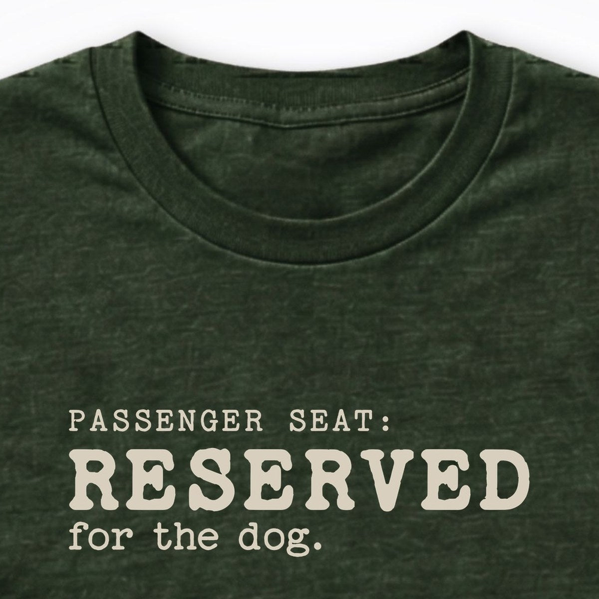 Passenger Seat: Reserved For The Dog Long Sleeve Shirt