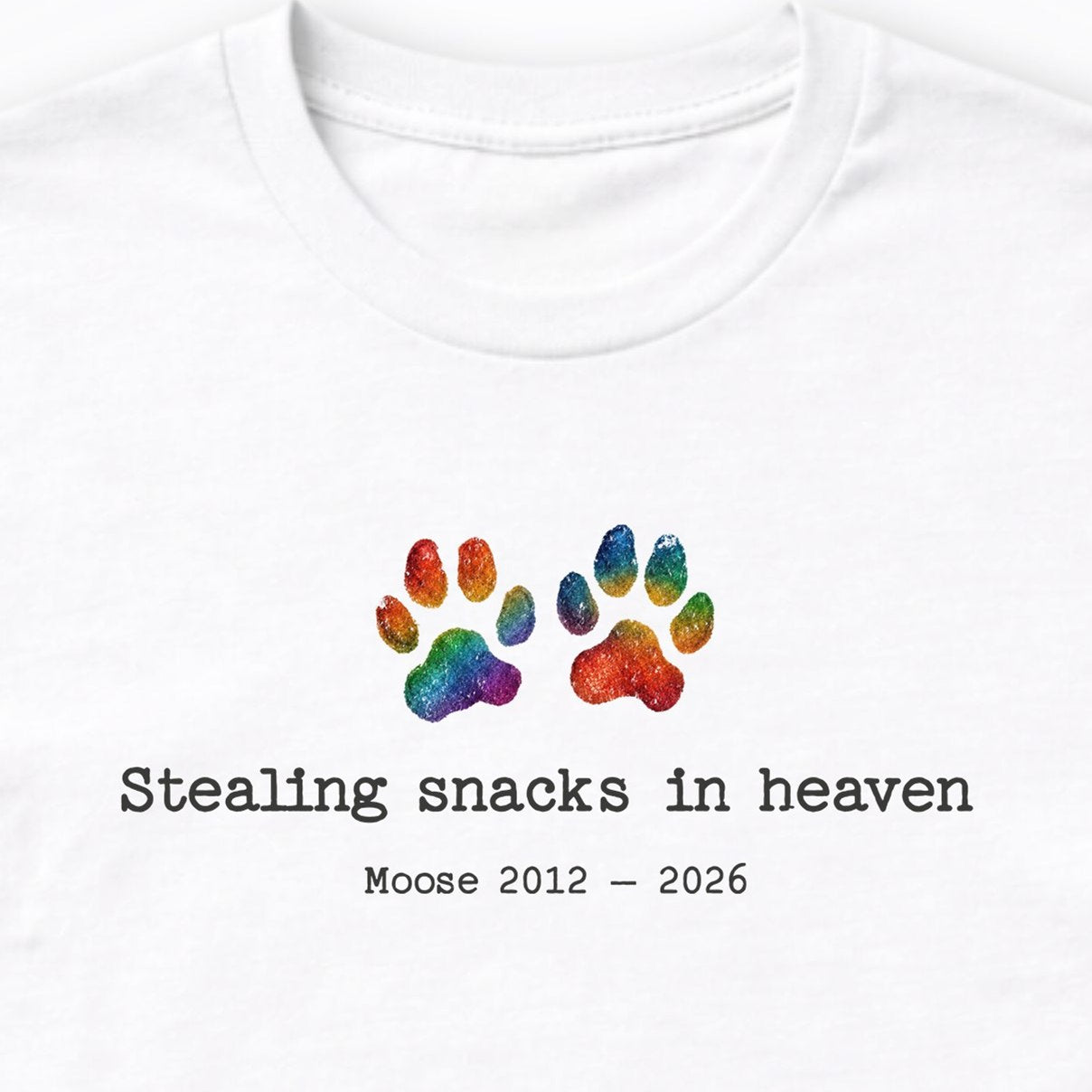 Stealing Snacks In Heaven - Personalized Memorial Long Sleeve Shirt