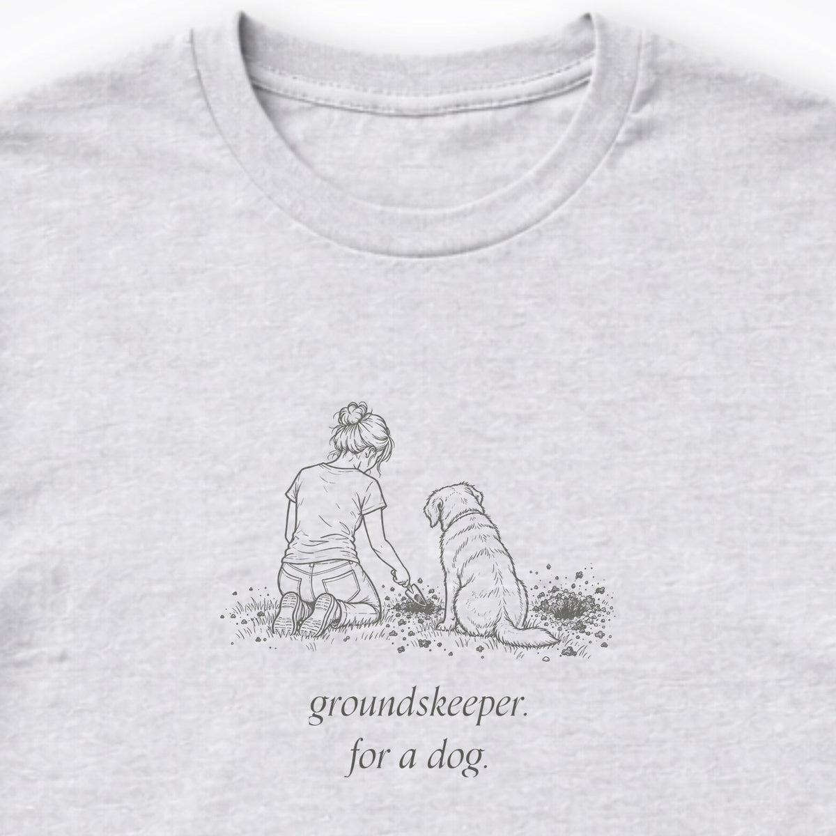 Groundskeeper. For A Dog. Sketch Long Sleeve Shirt