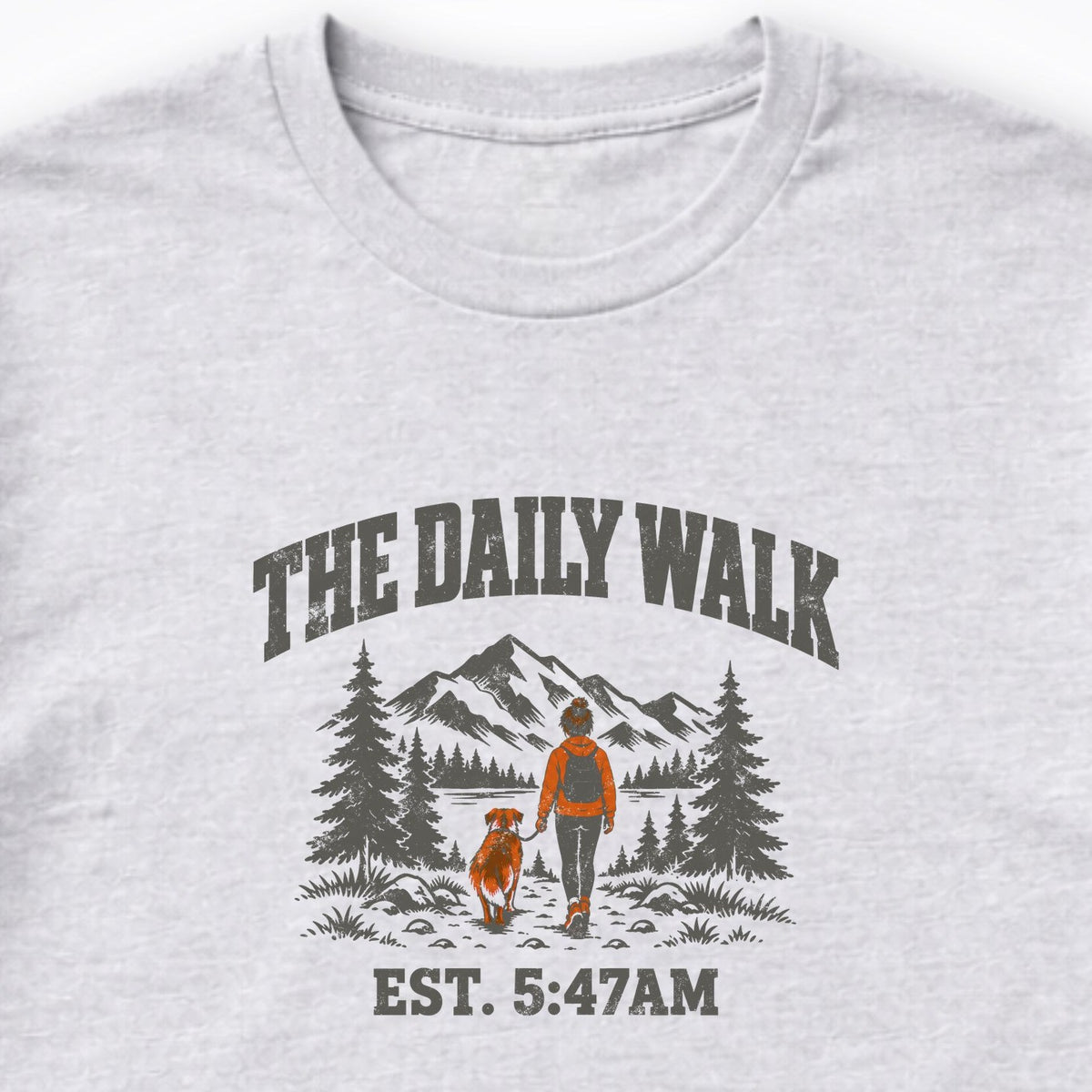 The Daily Walk. Woman & Dog Long Sleeve Shirt