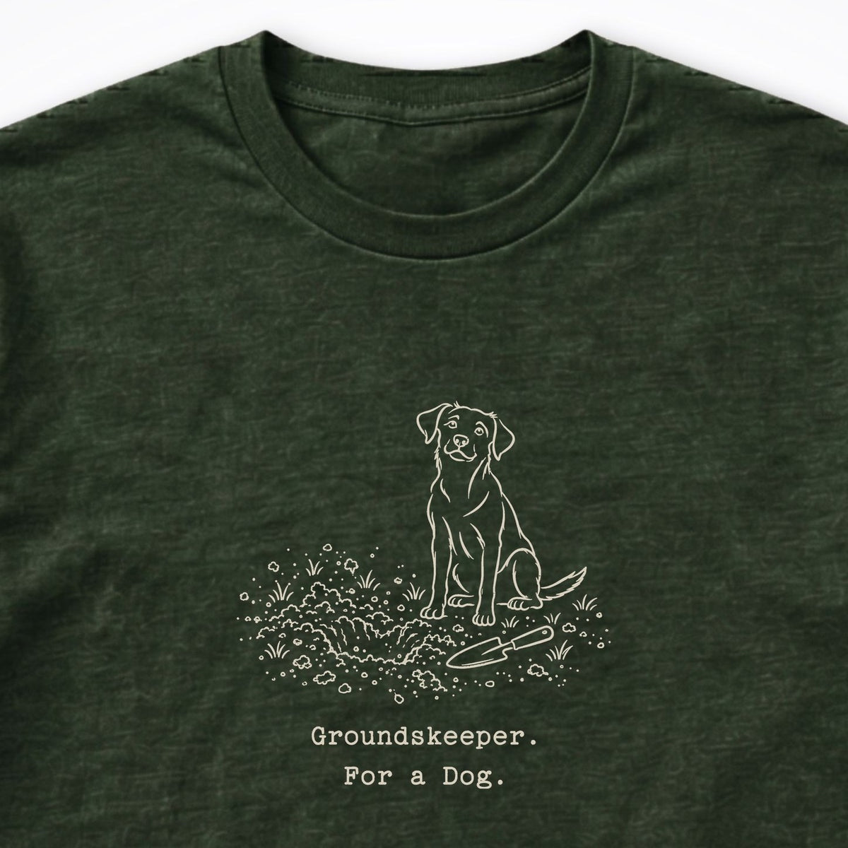 Groundskeeper. For A Dog. Line Long Sleeve Shirt