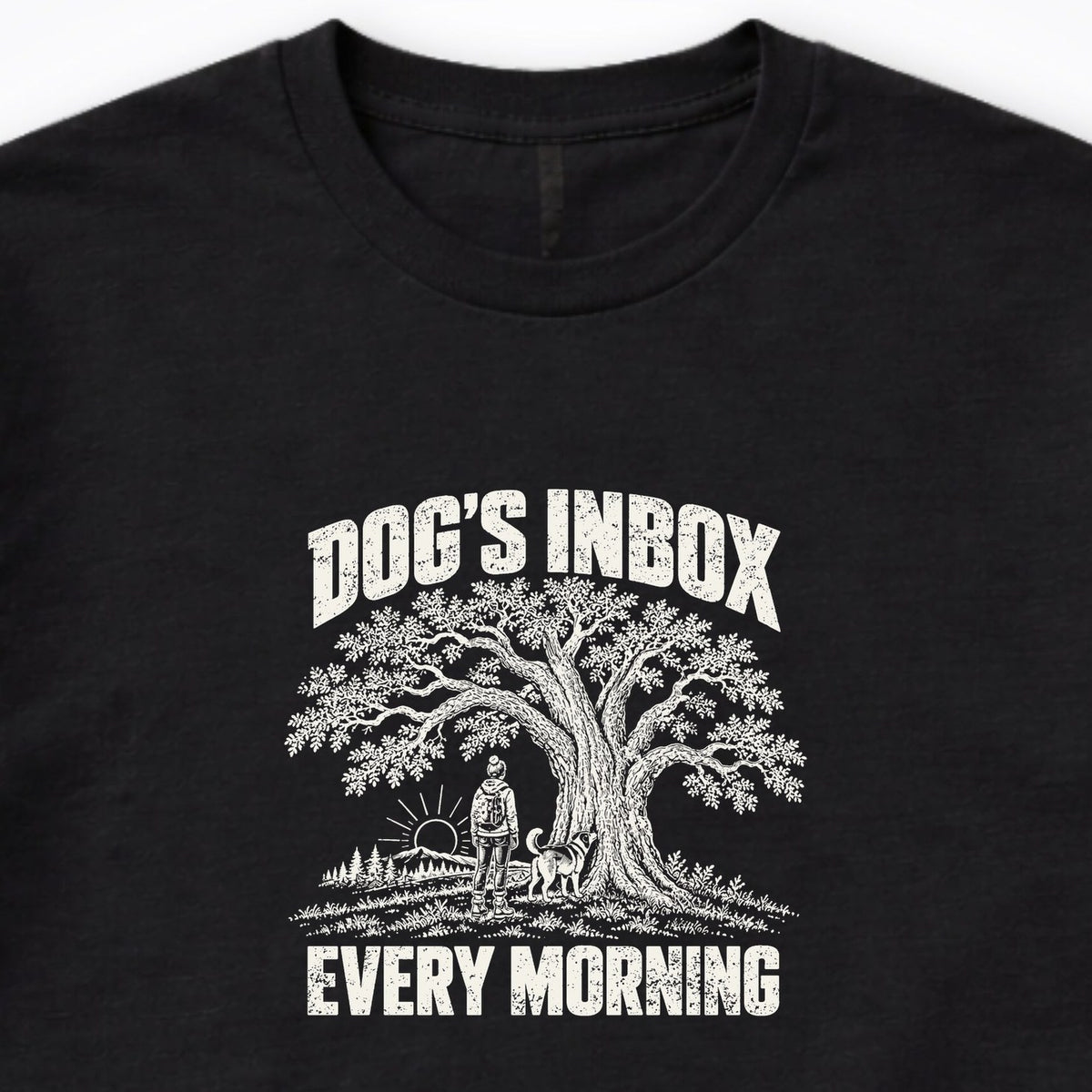 Dog's Inbox. Every Morning. Long Sleeve Shirt