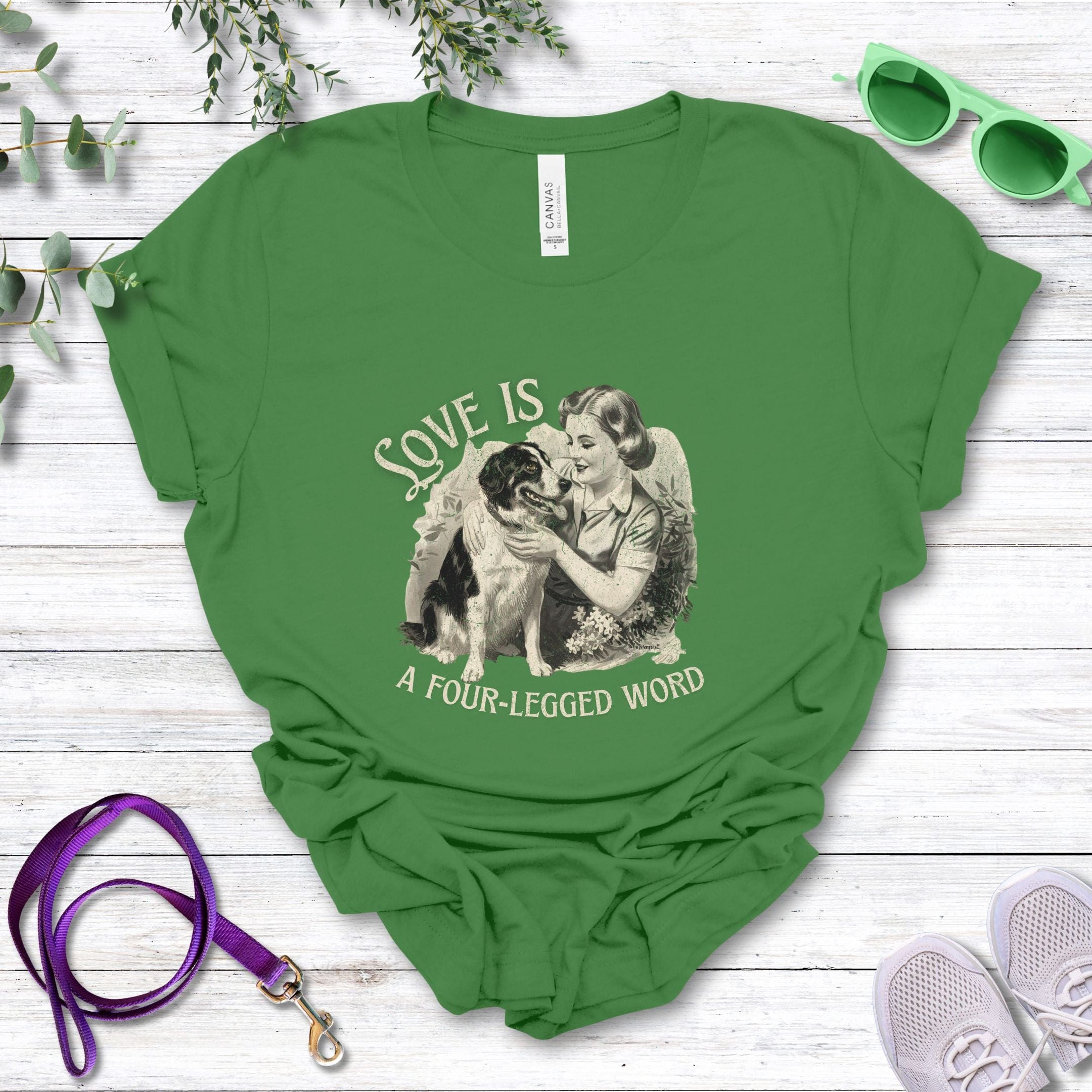 T-Shirt Leaf / S Love Is A Four-Legged Word Premium Unisex T-Shirt --reallyintothat