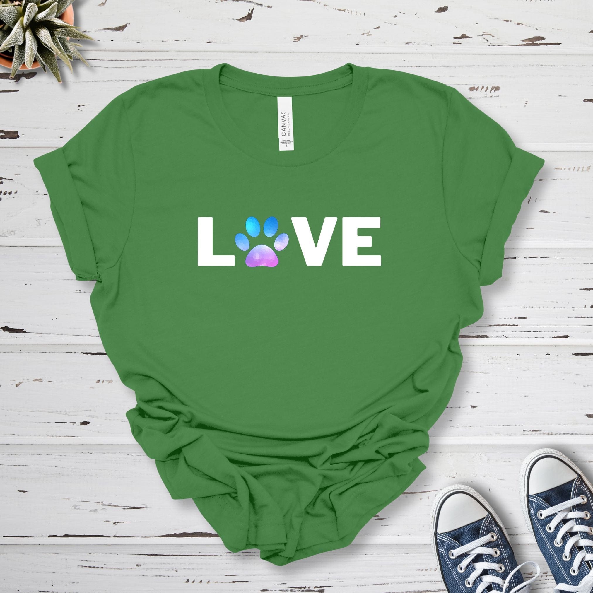 T-Shirt Leaf / S Love Pawprint Premium Unisex T-Shirt --reallyintothat