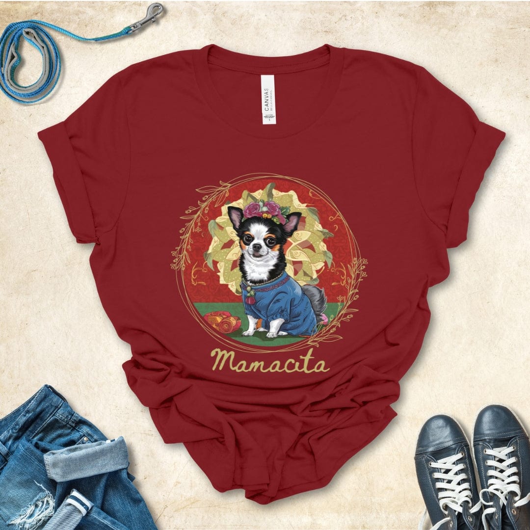 T-Shirt Cardinal / S Mamacita Aurora Chihuahua Design Premium Unisex Tee --reallyintothat