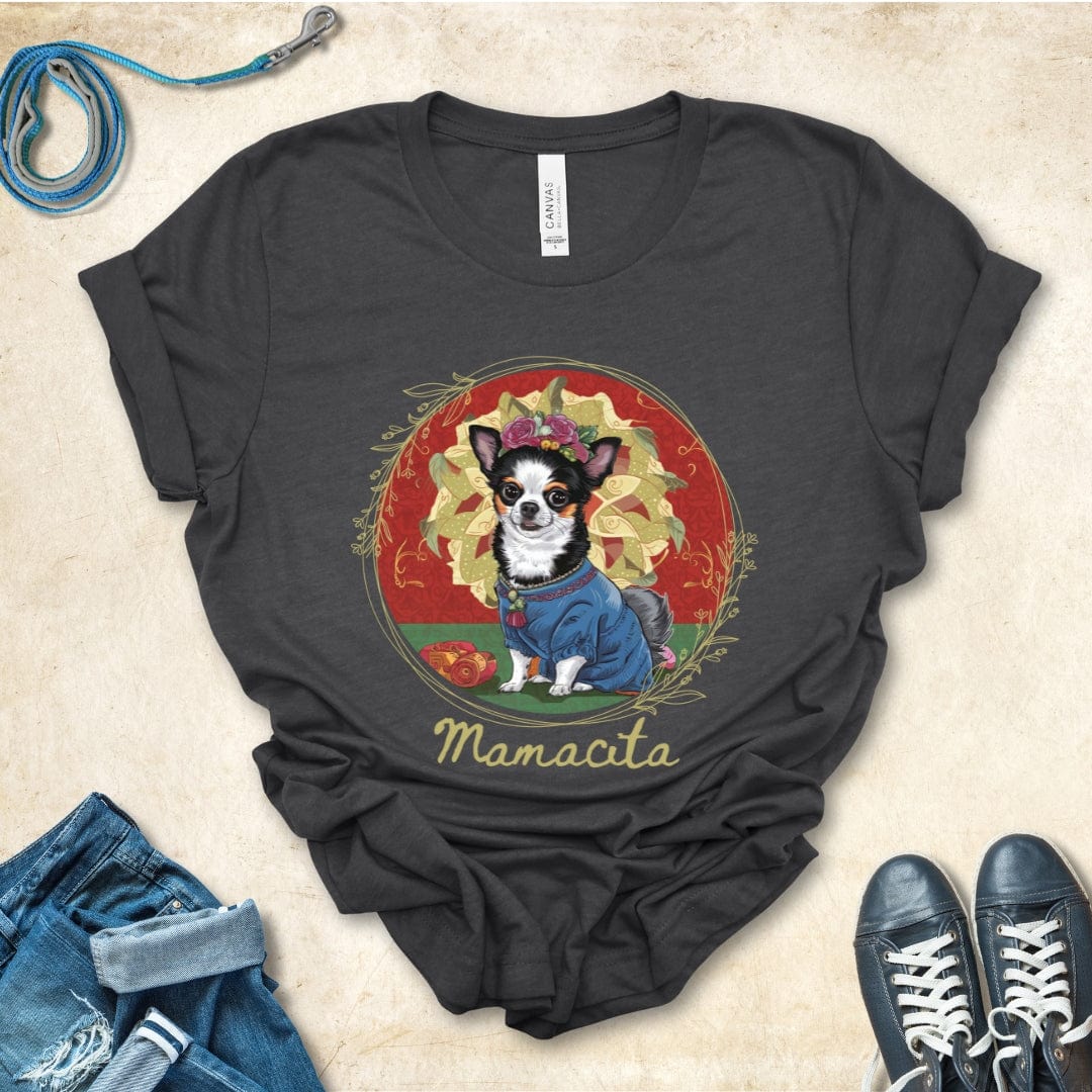 T-Shirt Dark Grey Heather / S Mamacita Aurora Chihuahua Design Premium Unisex Tee --reallyintothat