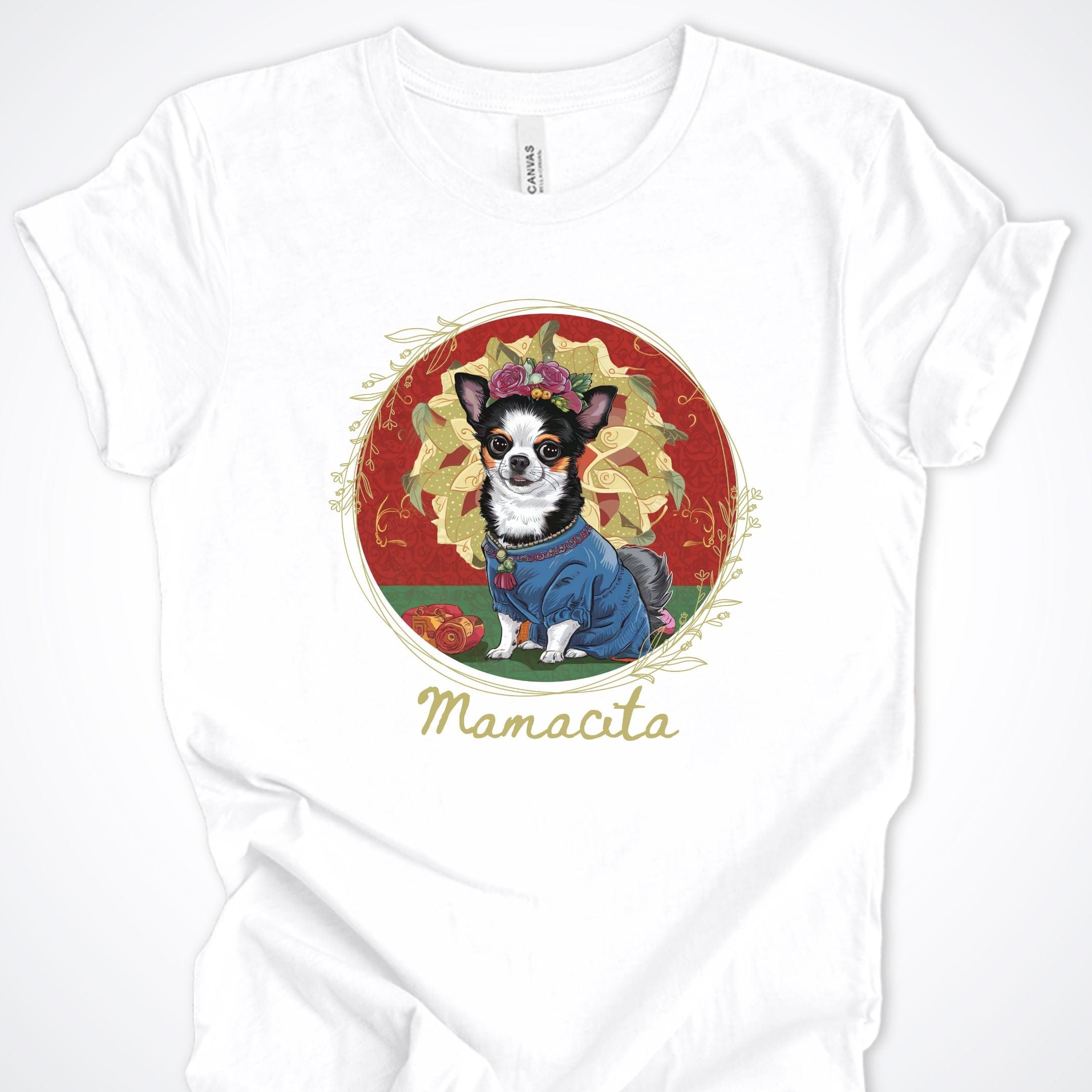 T-Shirt White / S Mamacita Aurora Chihuahua Premium Unisex T-Shirt ReallyintoDogs