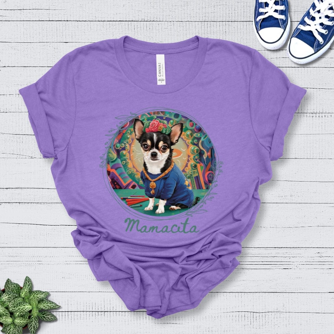 T-Shirt Heather Team Purple / S Mamacita Camila Chihuahua Design Premium Unisex Tee --reallyintothat