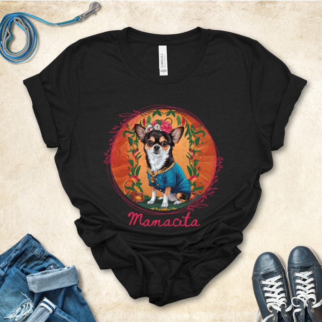 T-Shirt Black Heather / S Mamacita Elena Chihuahua Design Premium Unisex Tee --reallyintothat