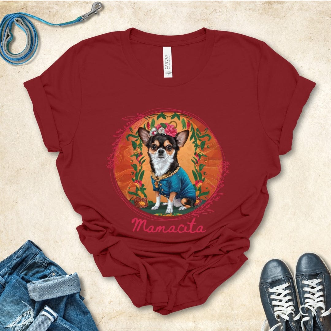 T-Shirt Cardinal / S Mamacita Elena Chihuahua Design Premium Unisex Tee --reallyintothat