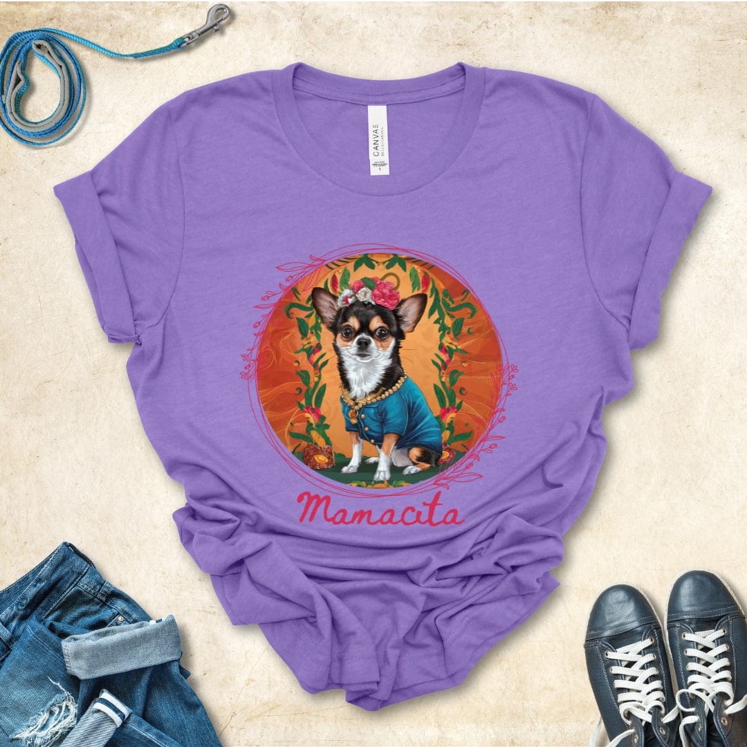 T-Shirt Heather Team Purple / S Mamacita Elena Chihuahua Design Premium Unisex Tee --reallyintothat